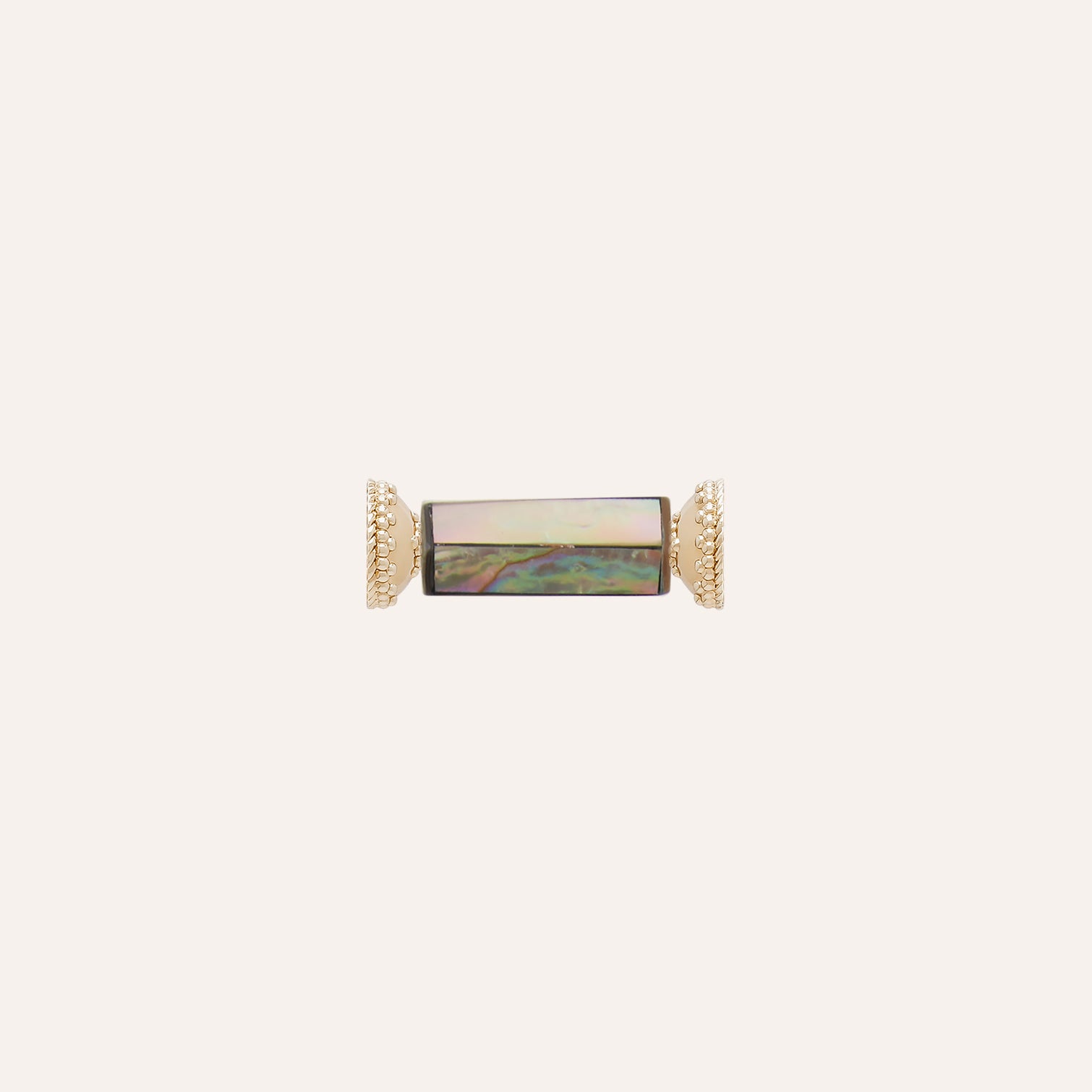 Abalone Shell Mosaic Hexagon Barrel Mini Centerpiece