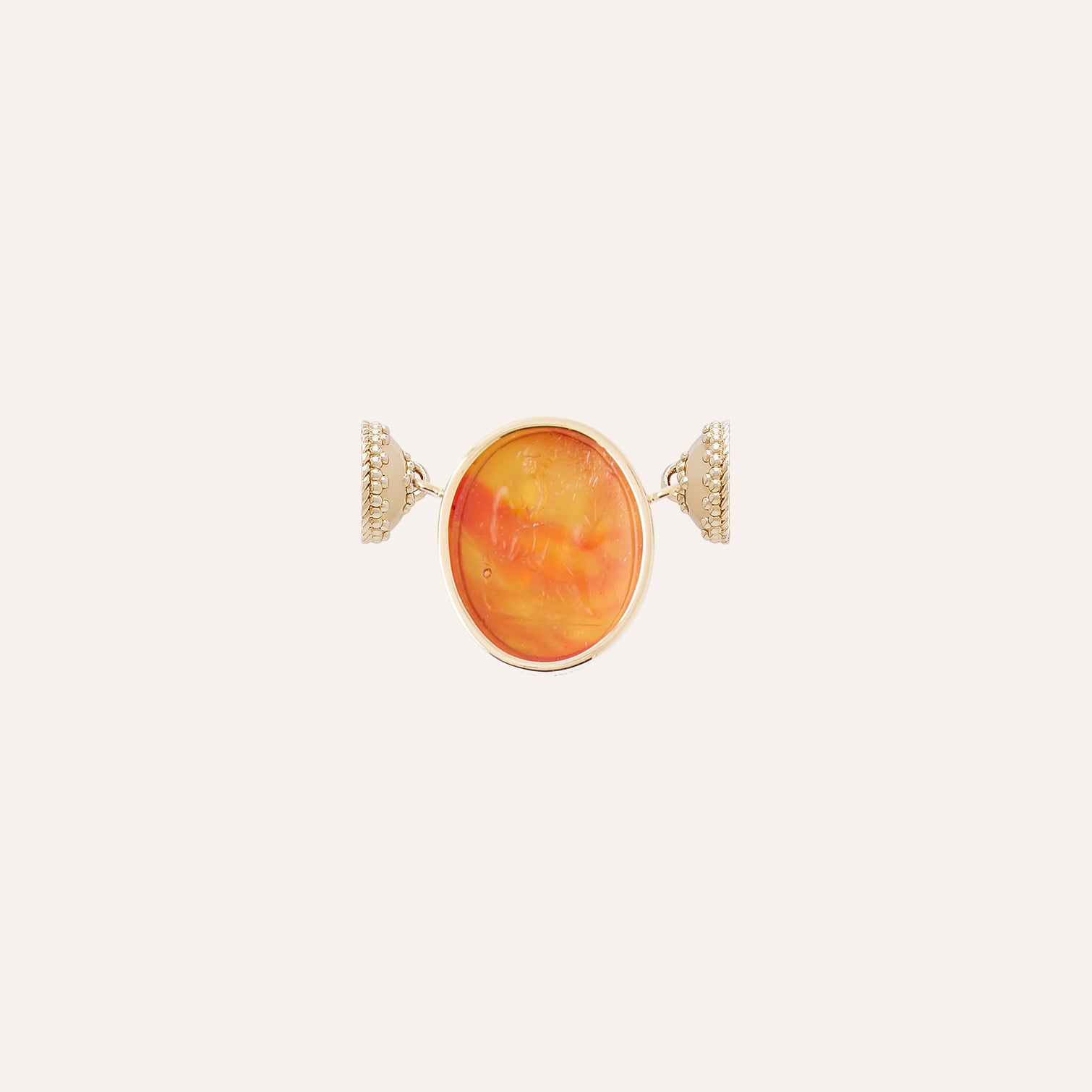 Muse of Astronomy Sunset Carnelian Chiara Glass Mini Centerpiece