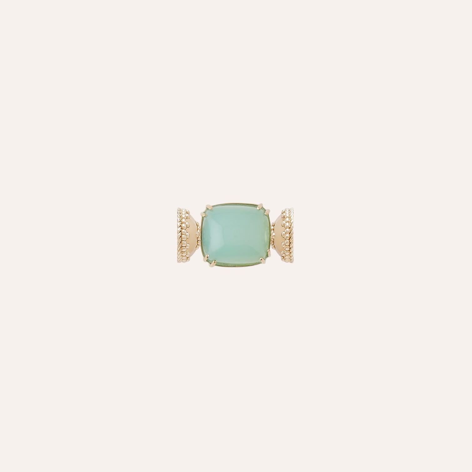 Mini Square Green Calcedony Centerpiece