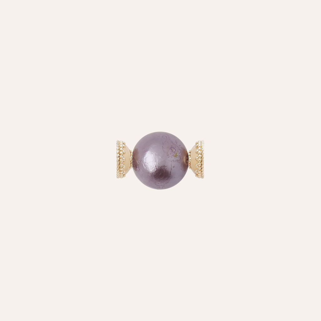Large Dyed Lilac Freshwater Baroque Pearl Mini Centerpiece