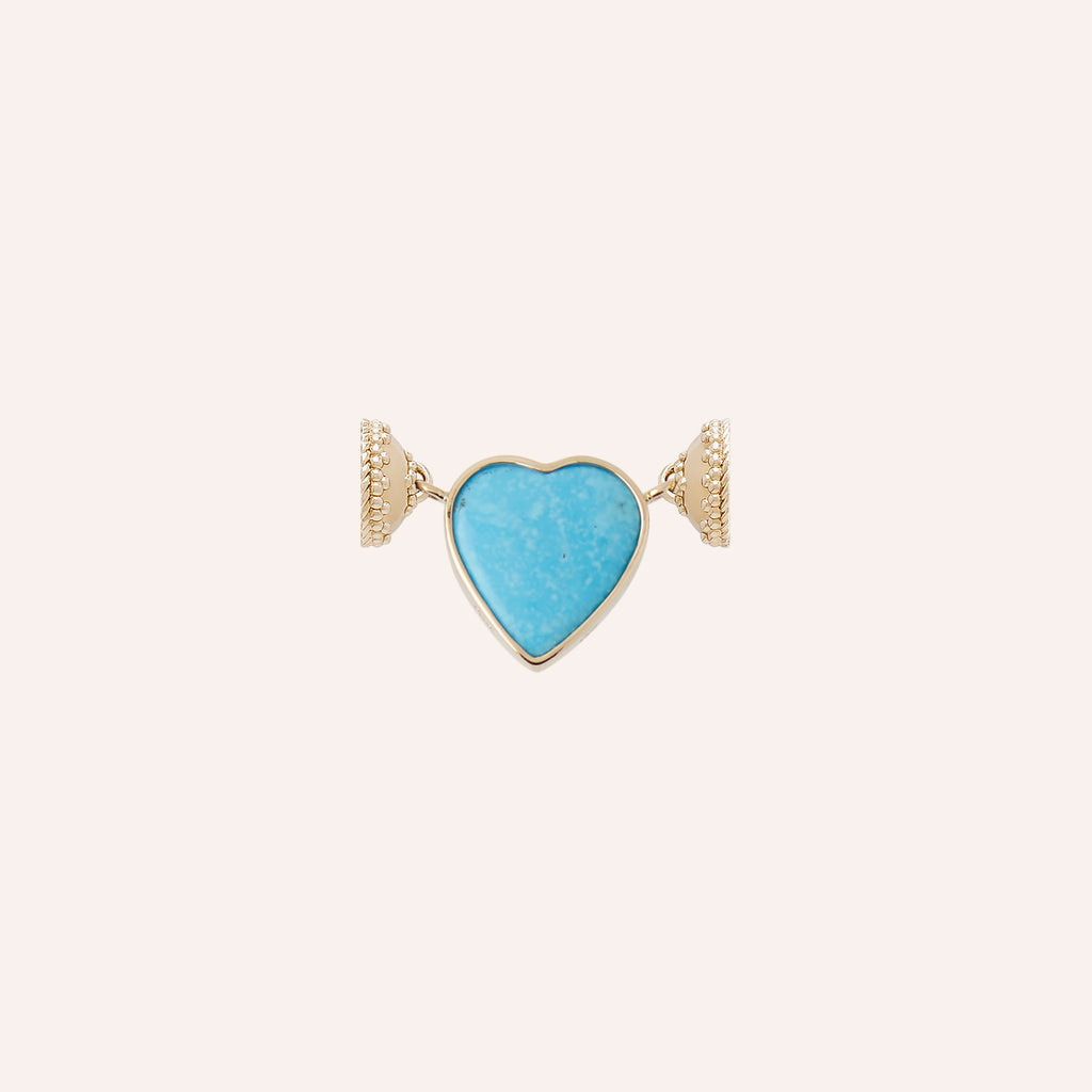 Turquoise Heart Mini Centerpiece