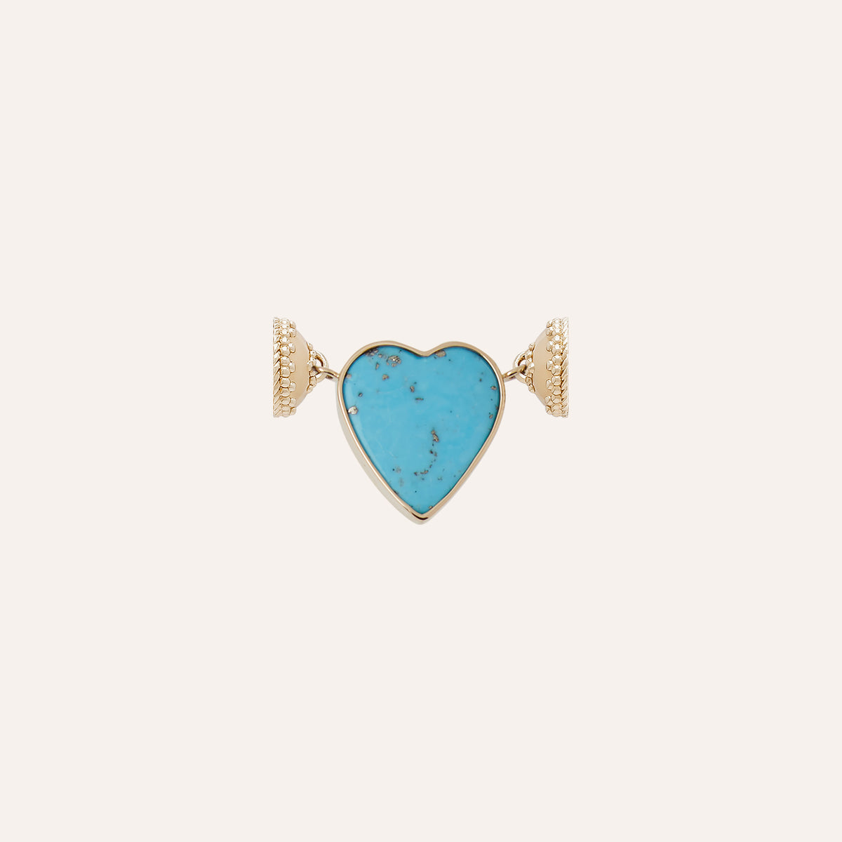 Medium Turquoise Pyrite Heart Mini Centerpiece
