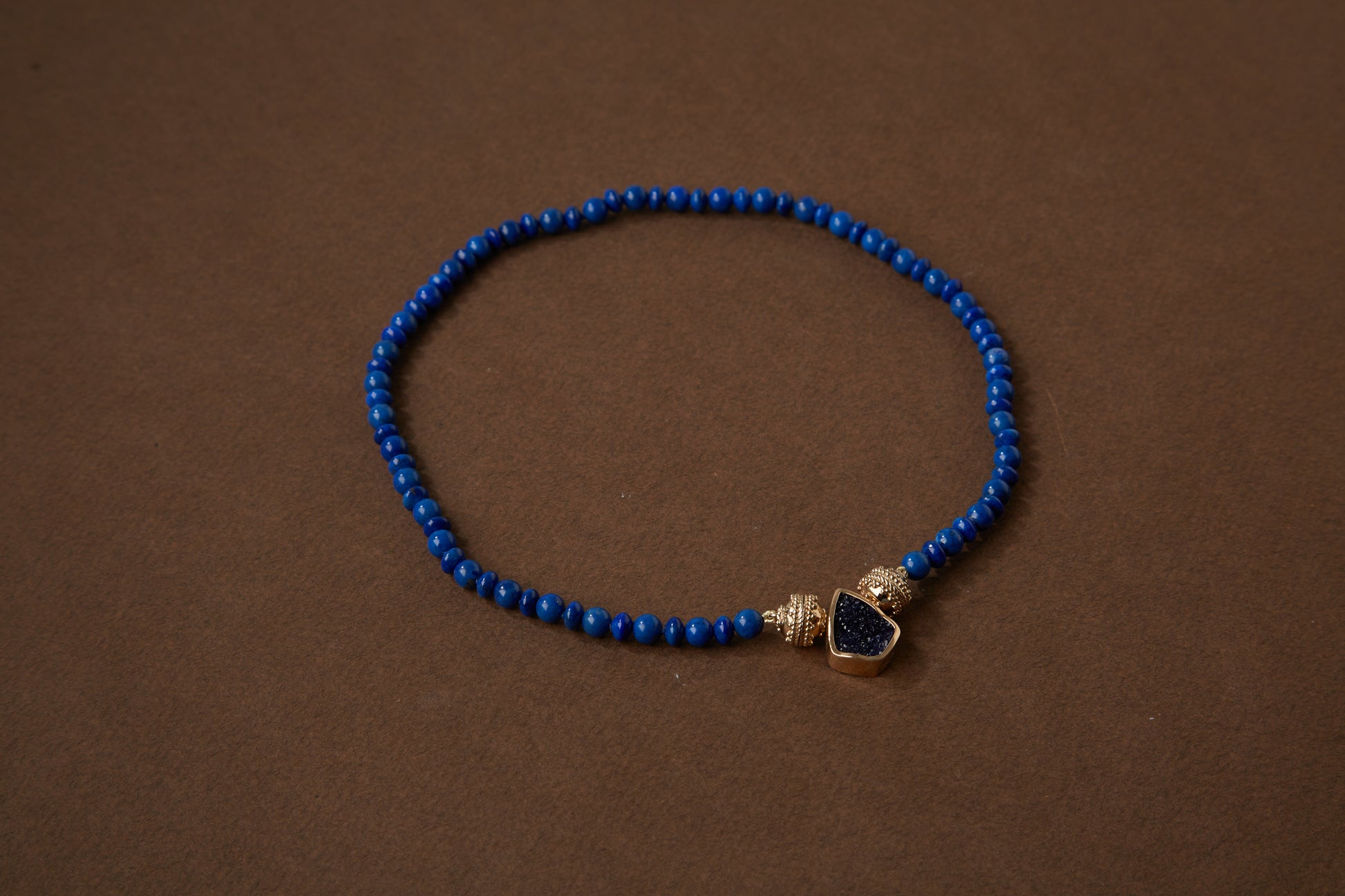 Victoire Lapis 6mm Mini Necklace