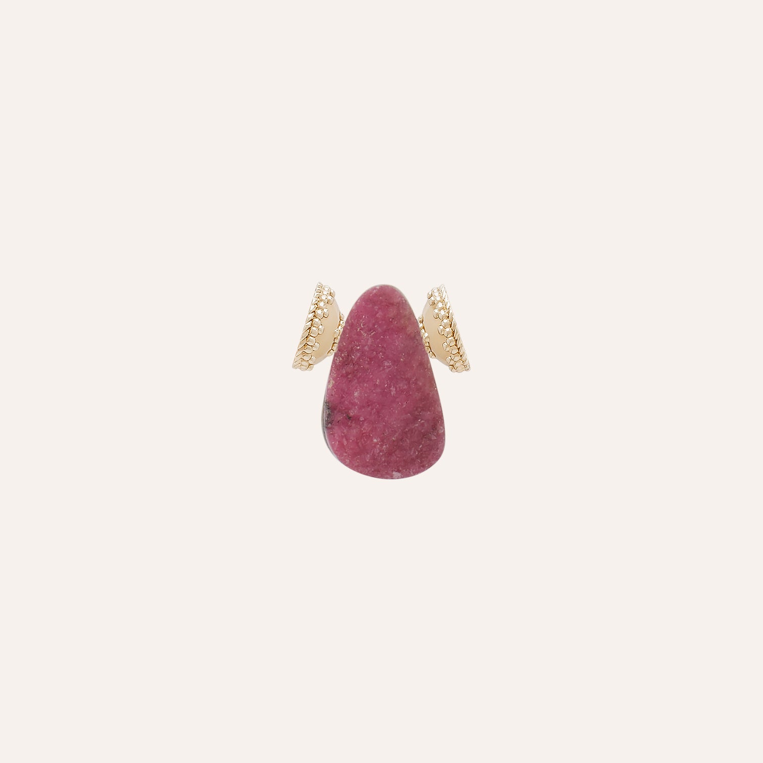 Pink Calcite Cobaltian Druzy Teardrop Mini Centerpiece