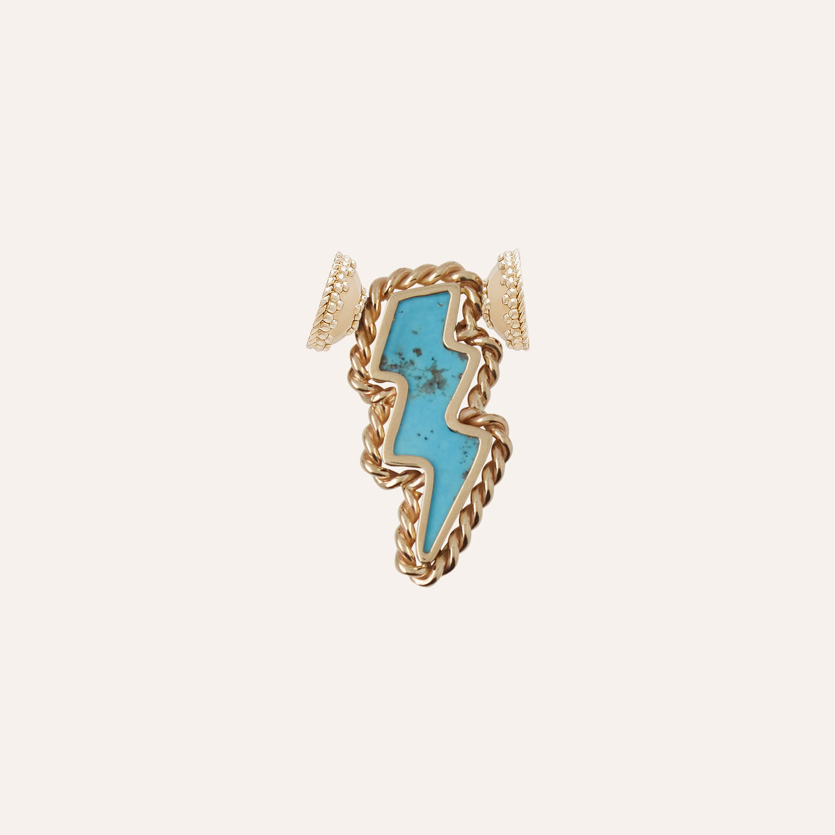 Blue Persian Turquoise Lightning Bolt Mini Centerpiece