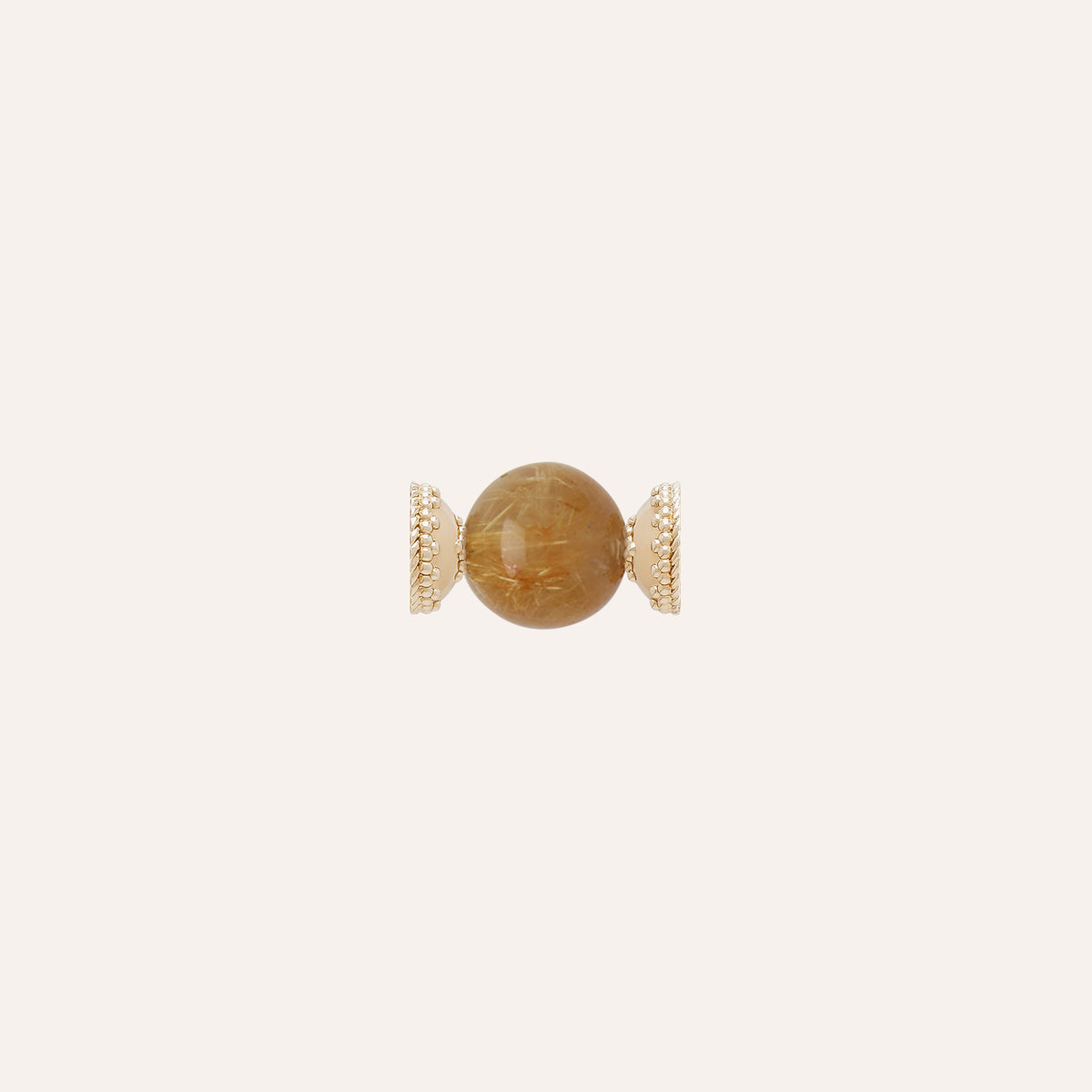 Victoire 14mm Gold Rutilated Quartz Mini Centerpiece