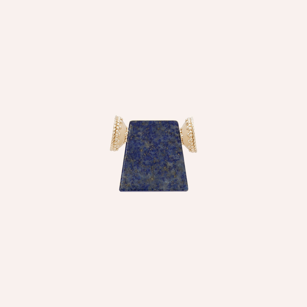 Small Blue Lapis Shield Mini Centerpiece