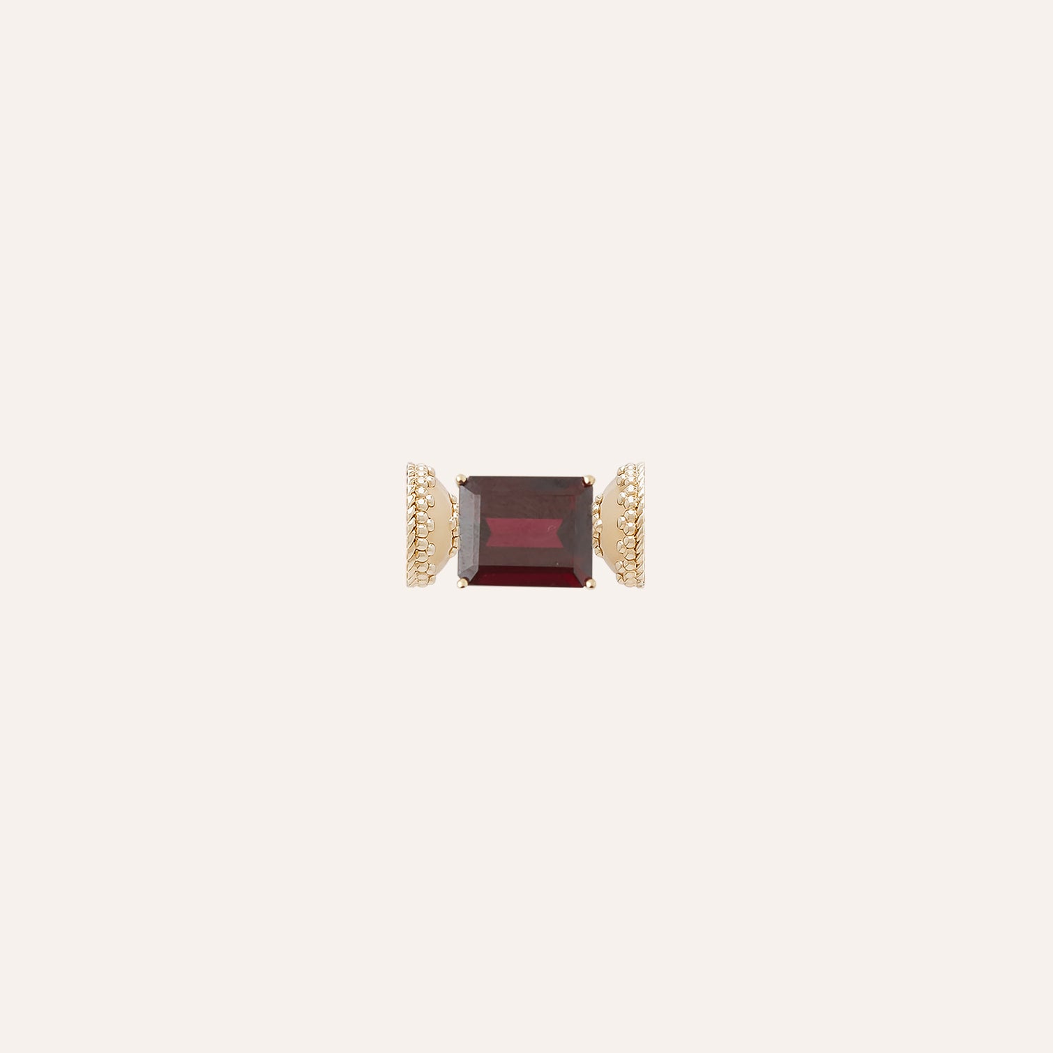 18K Red Garnet Faceted Mini Centerpiece