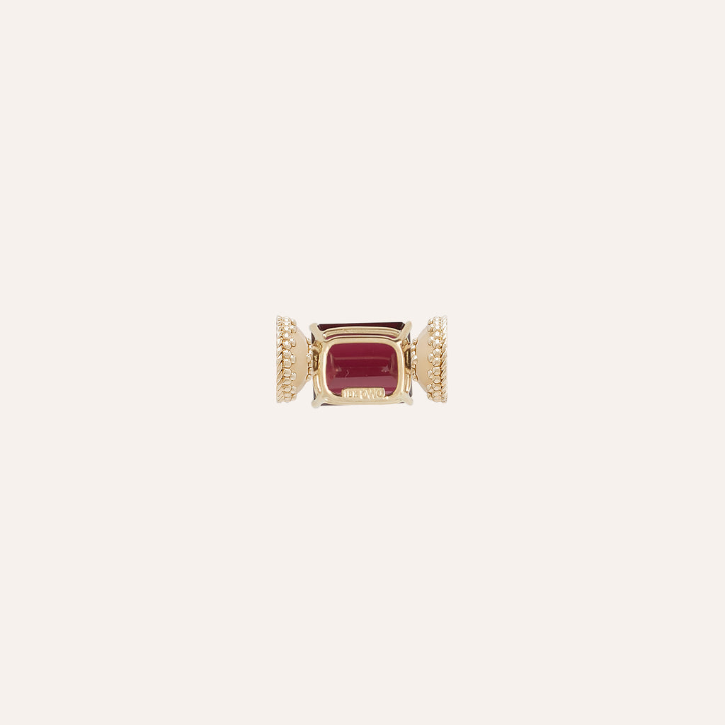 18K Red Garnet Faceted Mini Centerpiece