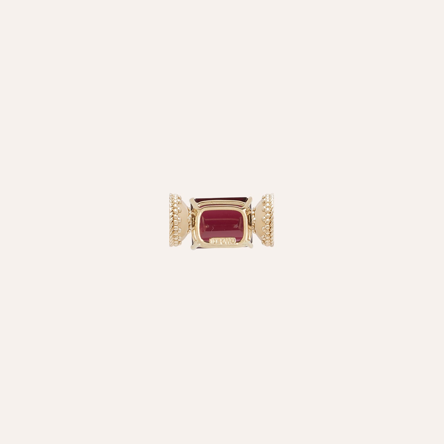 18K Red Garnet Faceted Mini Centerpiece