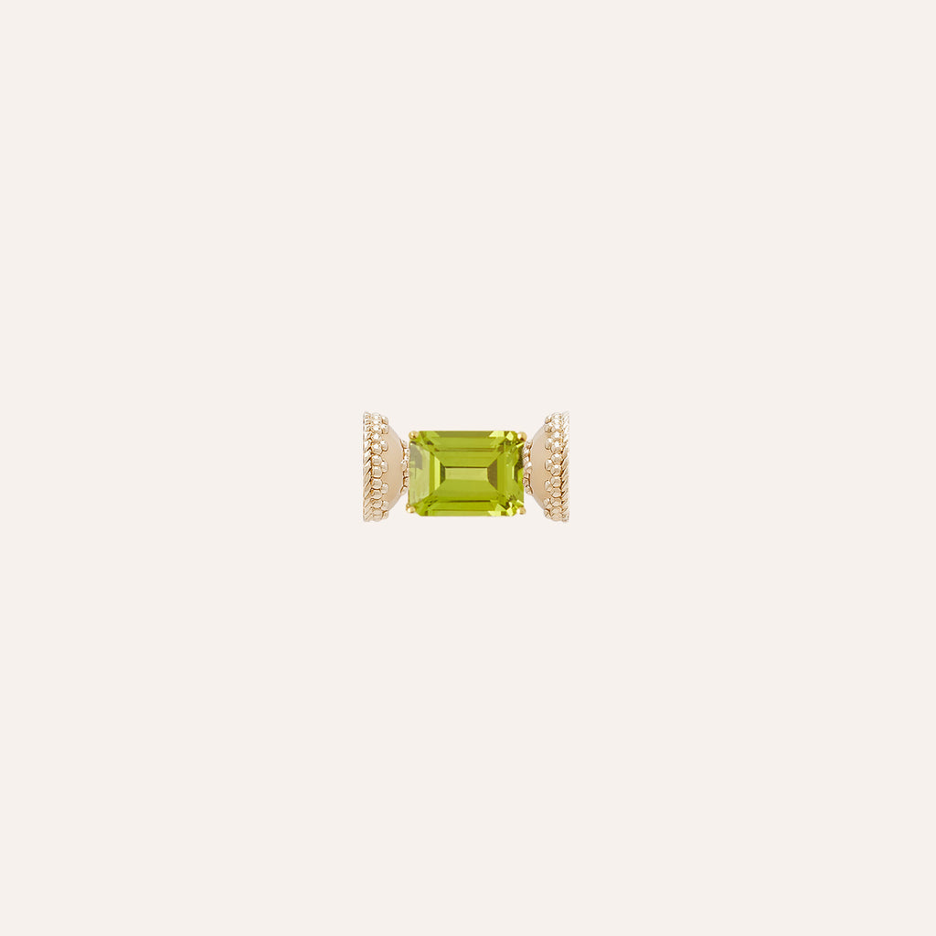18K Peridot Cushion Mini Centerpiece