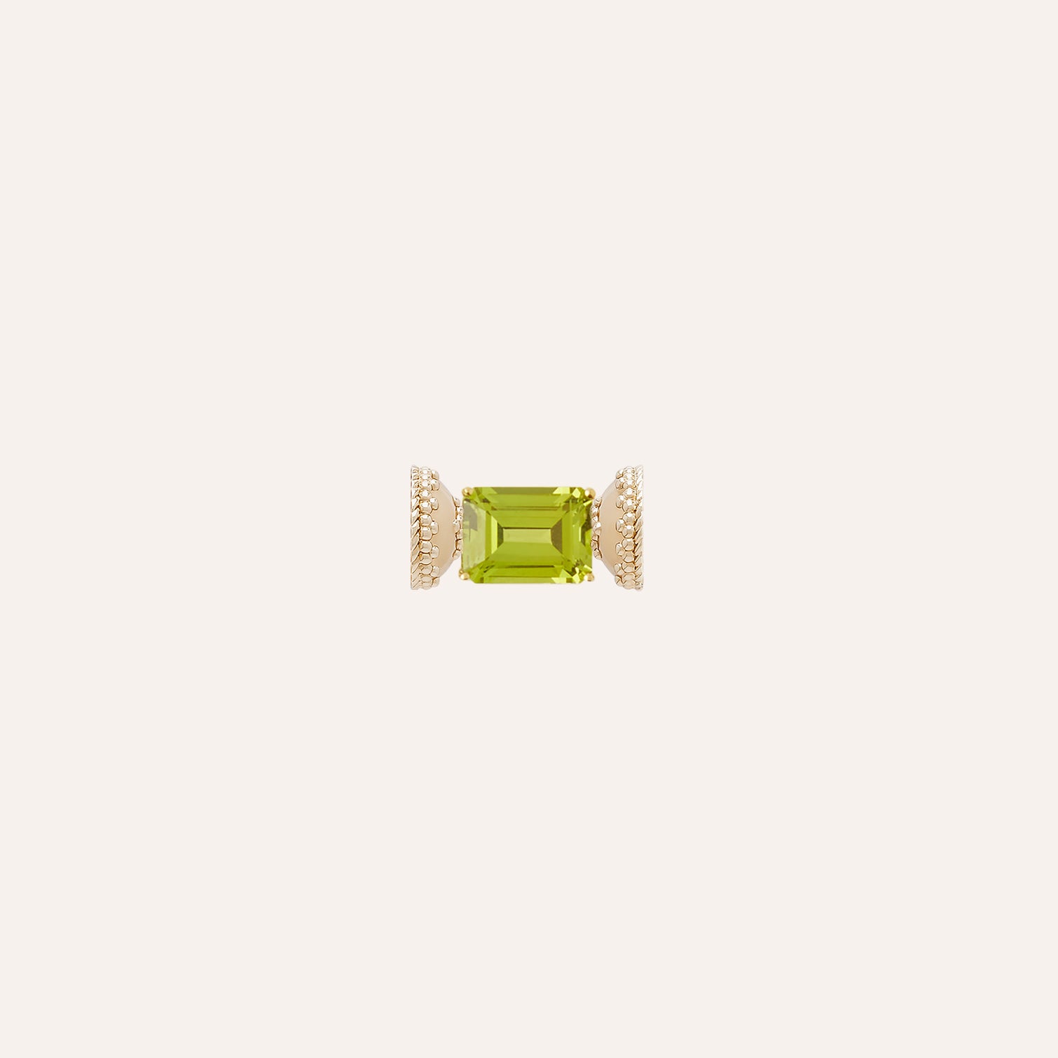18K Peridot Cushion Mini Centerpiece