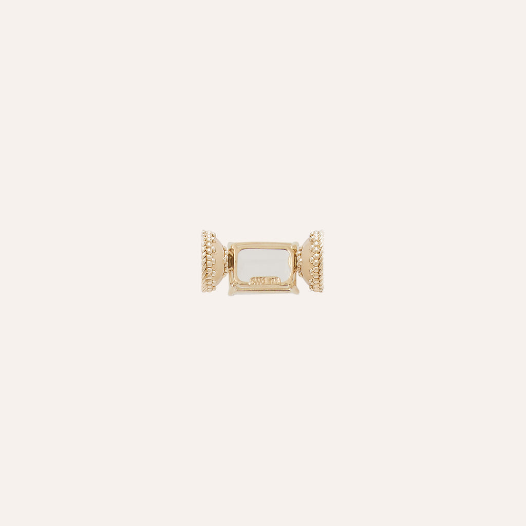 18K Rock Crystal Emerald Cut Mini Centerpiece