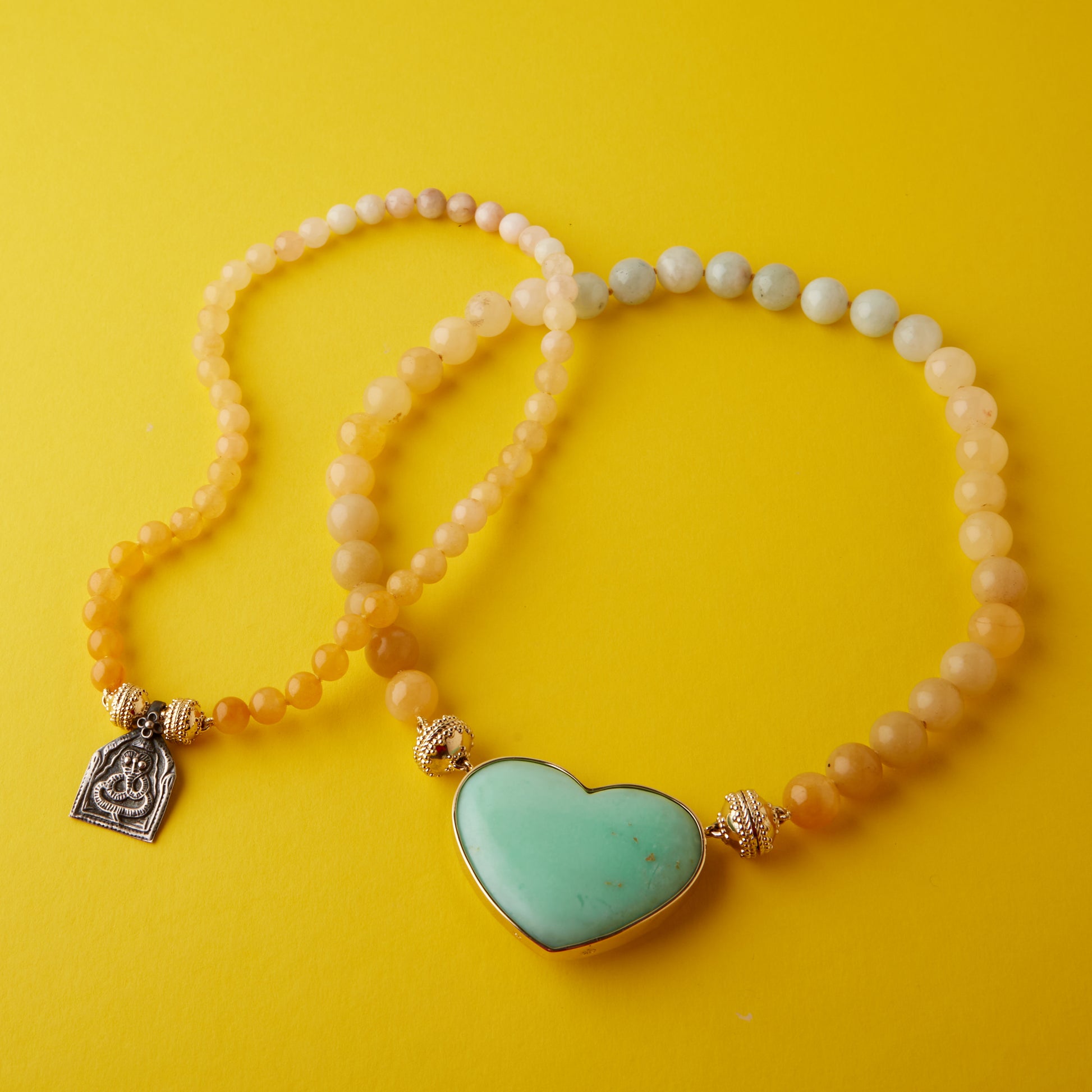 Victoire 8mm Yellow Aquamarine Mini Necklace
