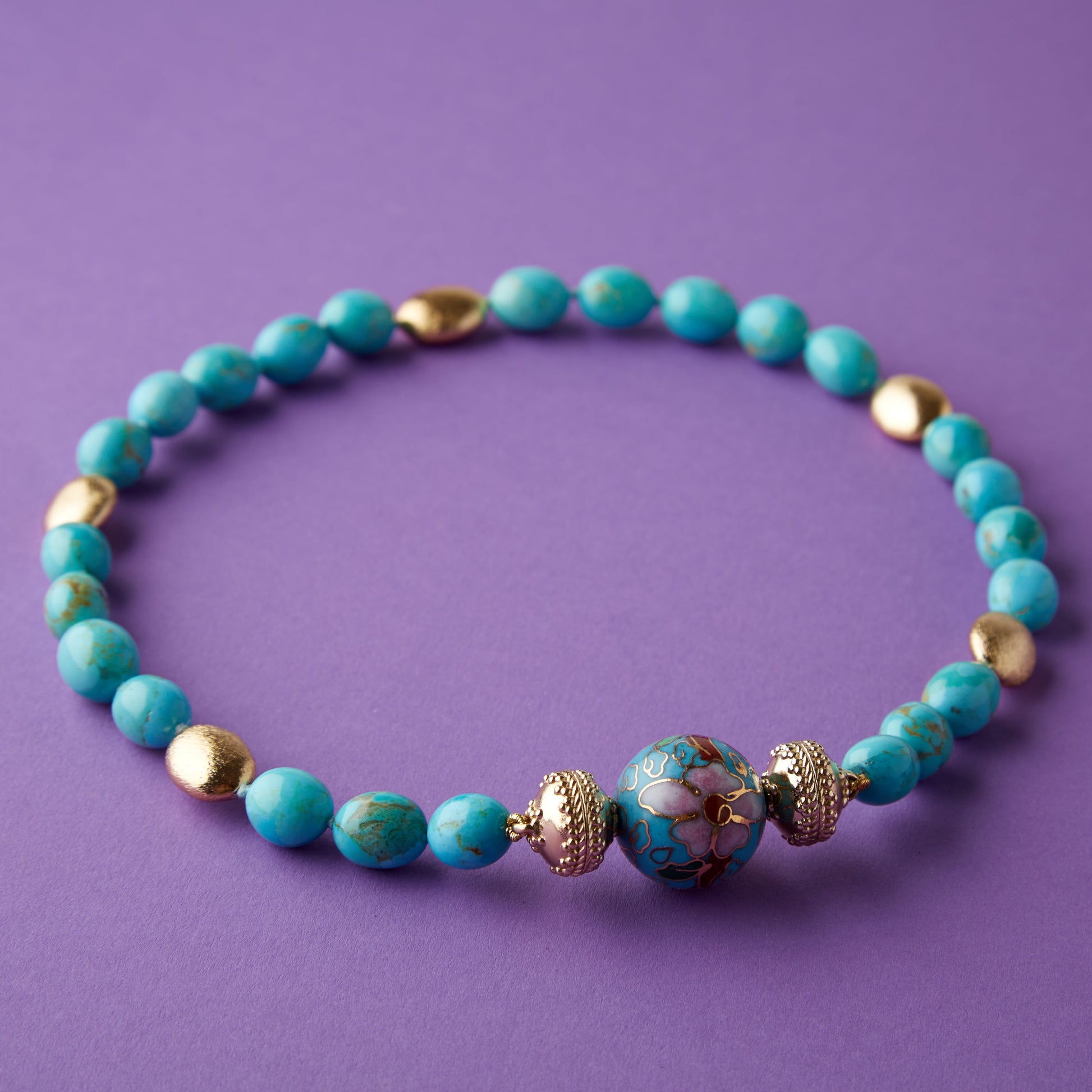 Gold Rush Kingman Turquoise Necklace