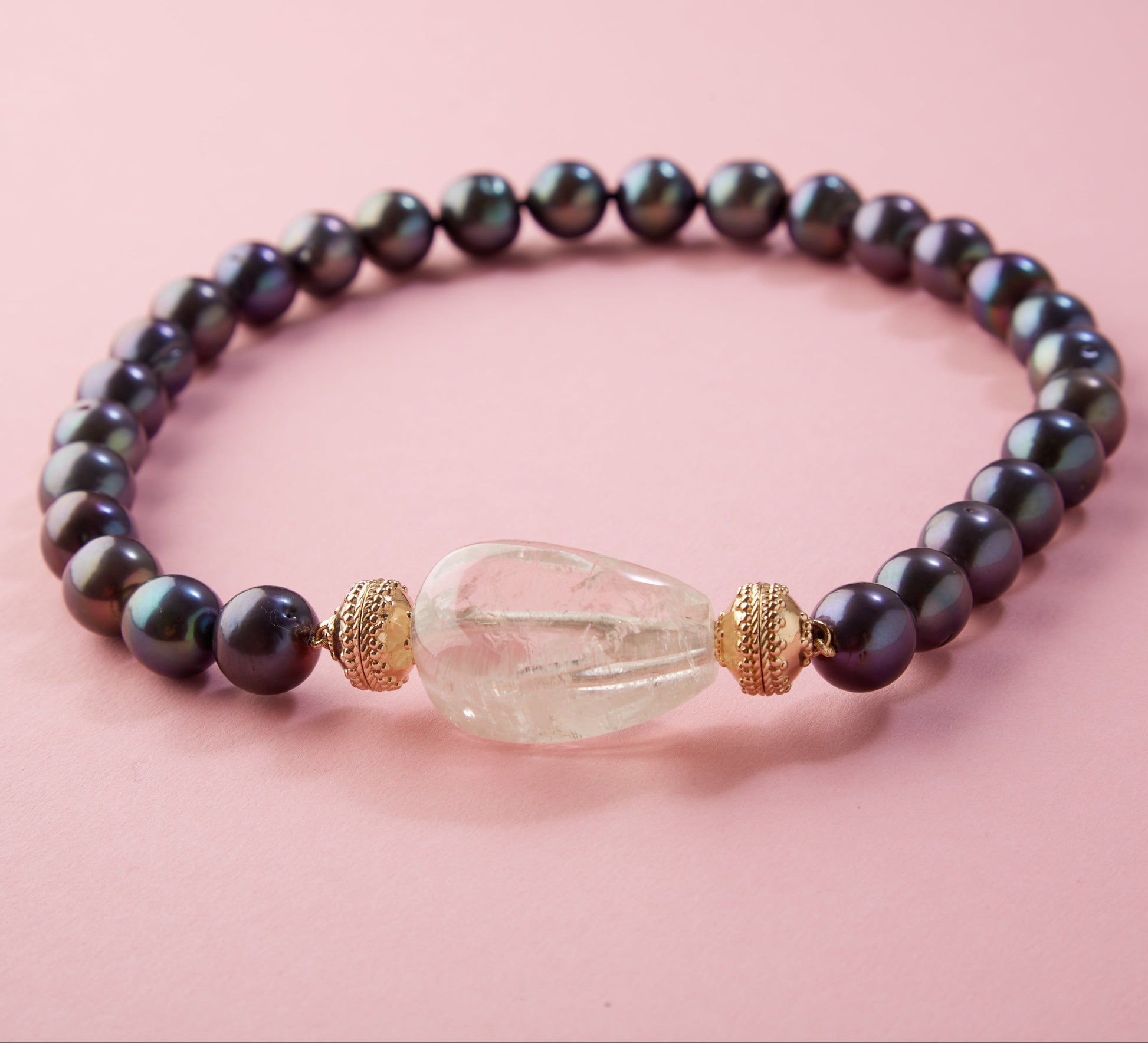 Yellow Kunzite Nugget Centerpiece