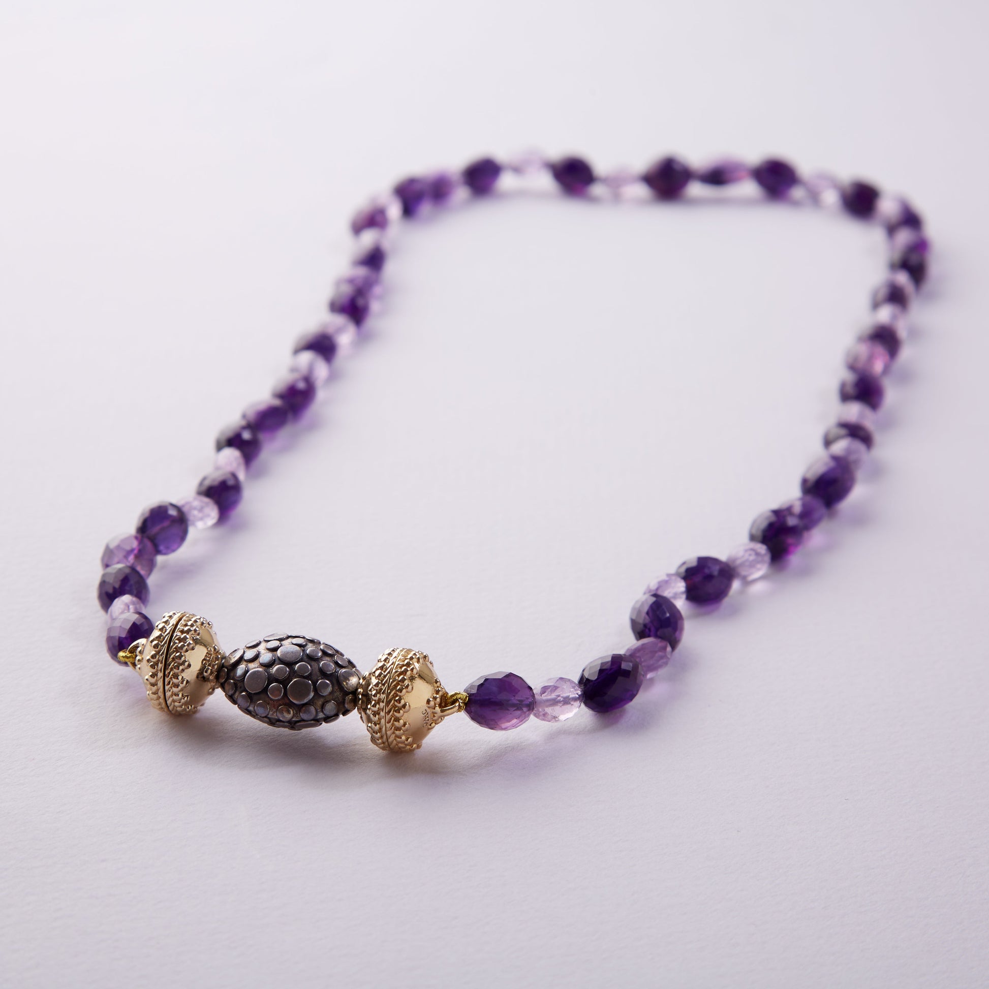Nancy Purple Amethyst Necklace