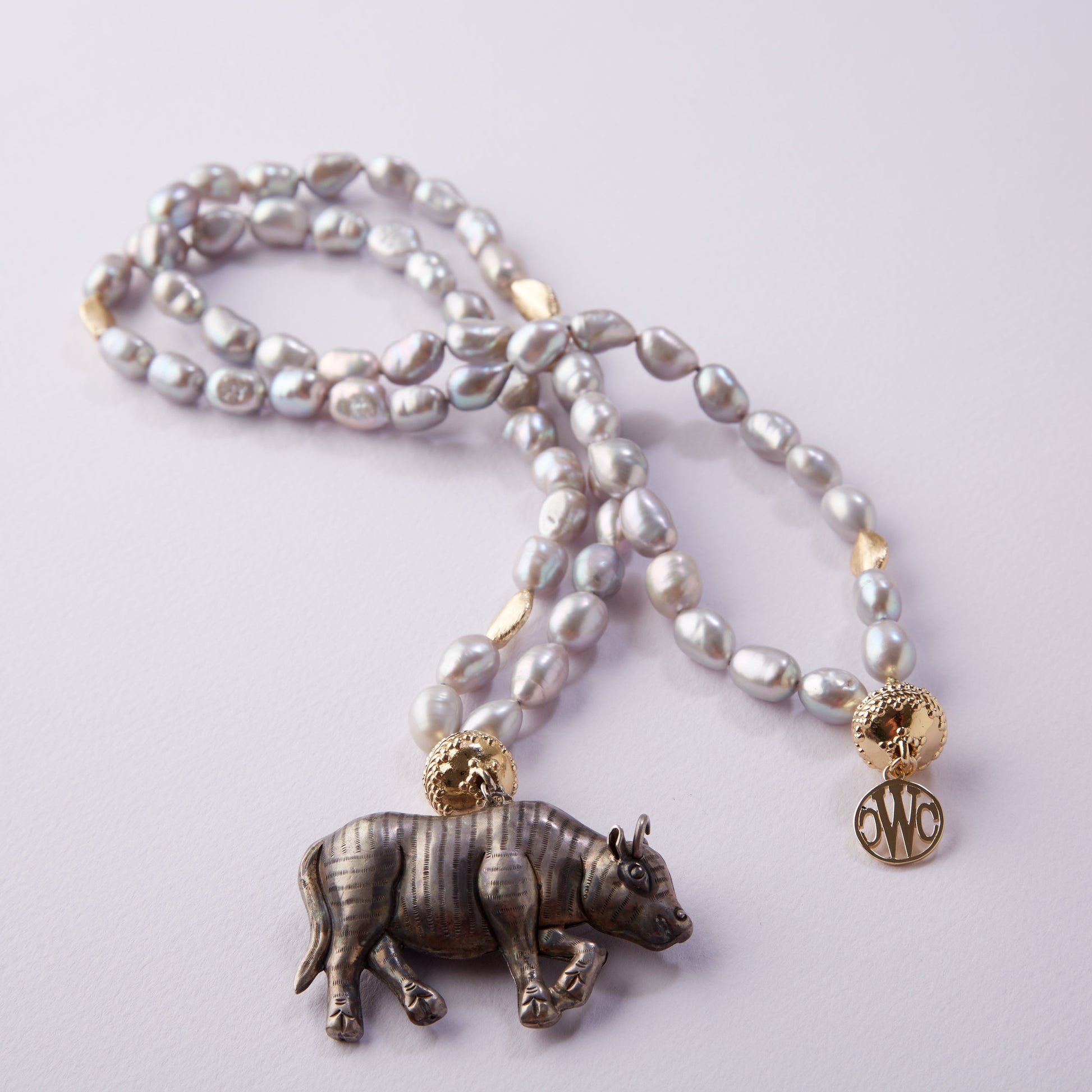 Sterling Silver Bull Tag