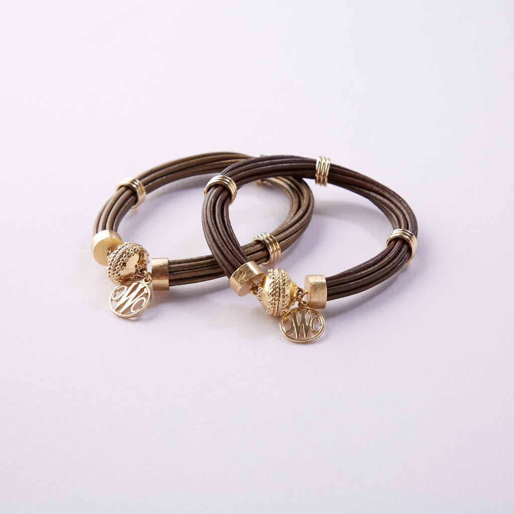 Aspen Leather Chocolate Bracelet