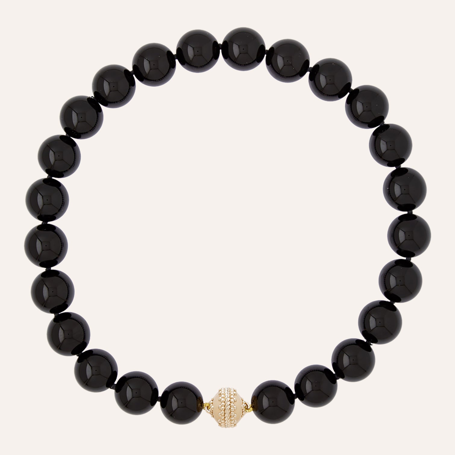 Victoire Black Onyx 16mm Necklace