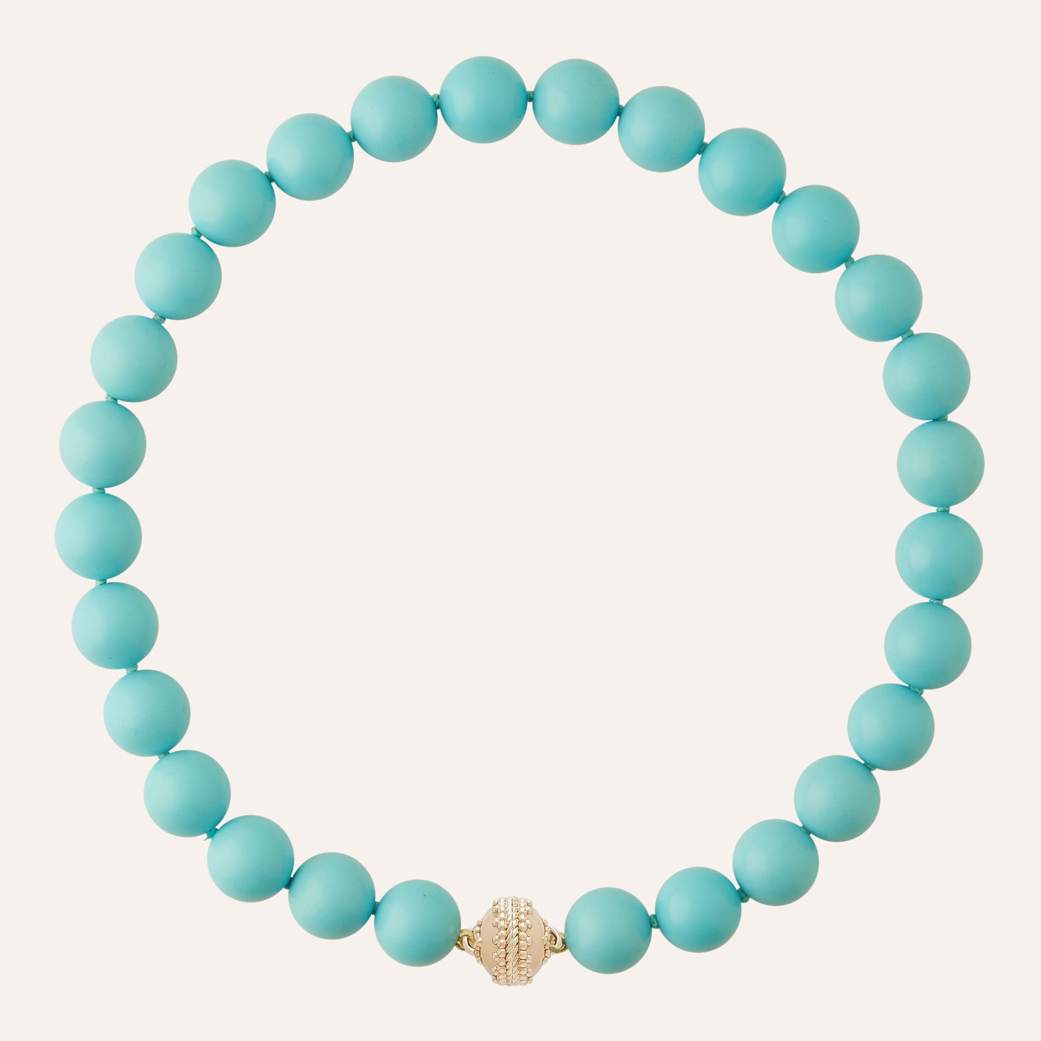 Victoire 14mm Reconstituted Turquoise Necklace