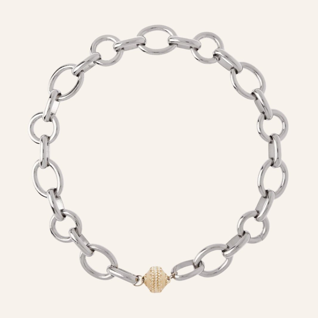 Gold Coast Rhodium Necklace