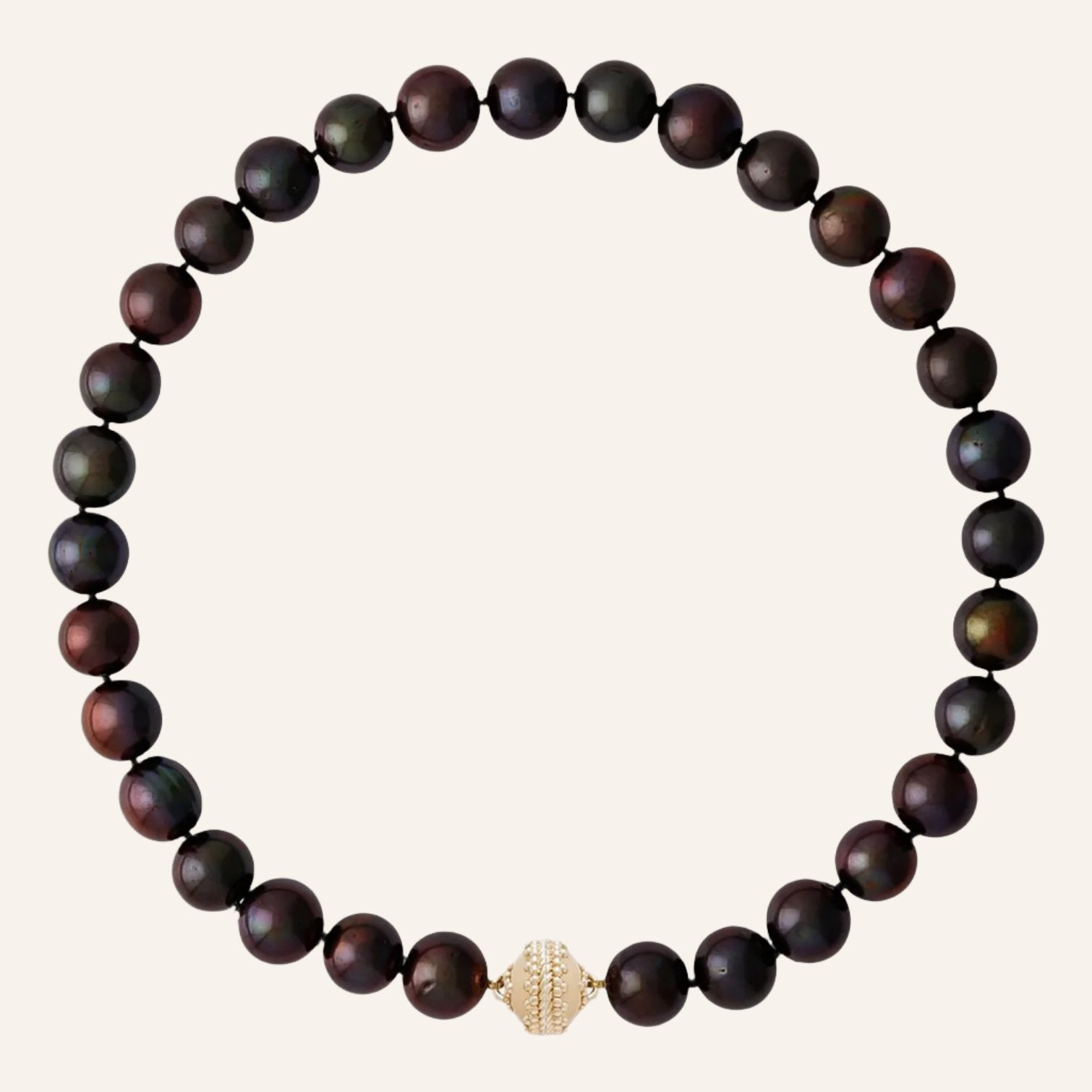Peacock Pearl 14mm Necklace