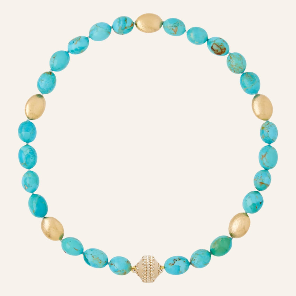 Gold Rush Kingman Turquoise Necklace