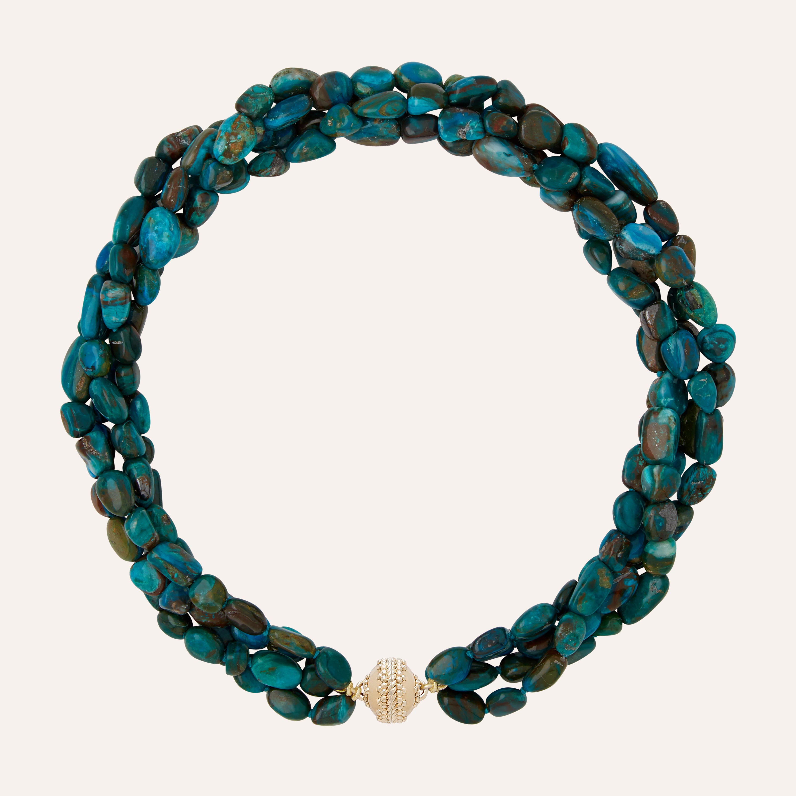 Helen Tumbled Opaline Multi-Strand Necklace