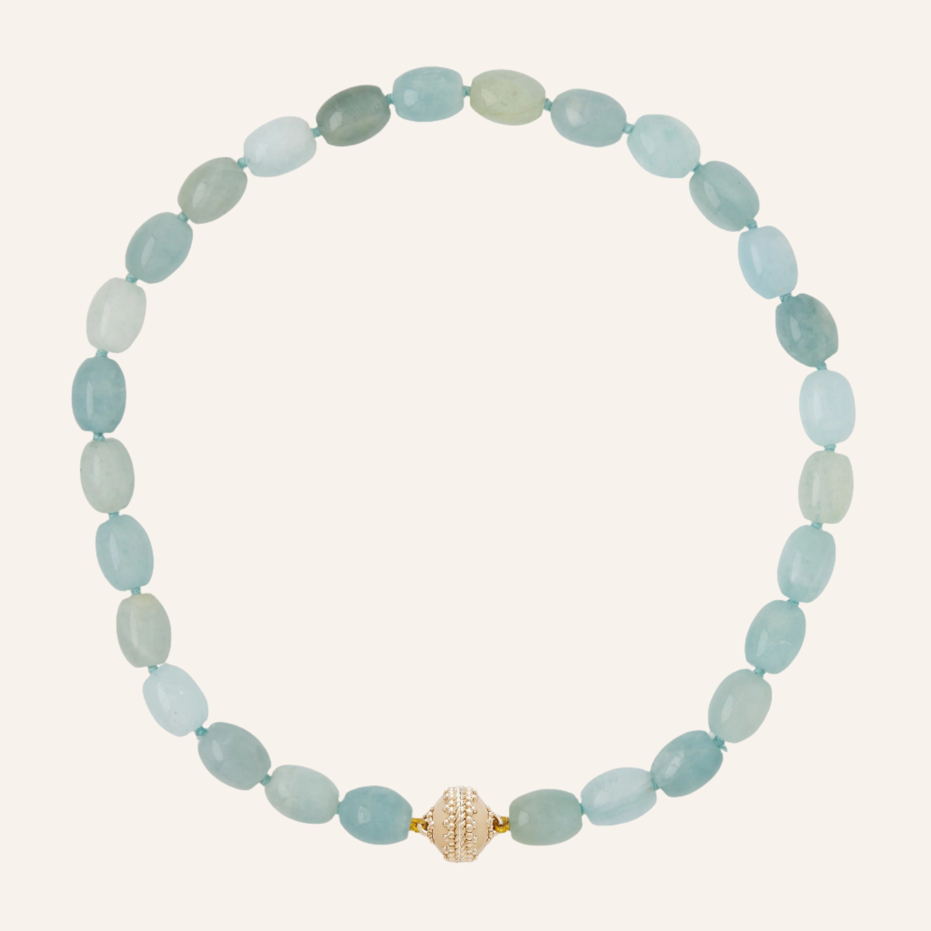 Helen Aquamarine Tumbled Necklace