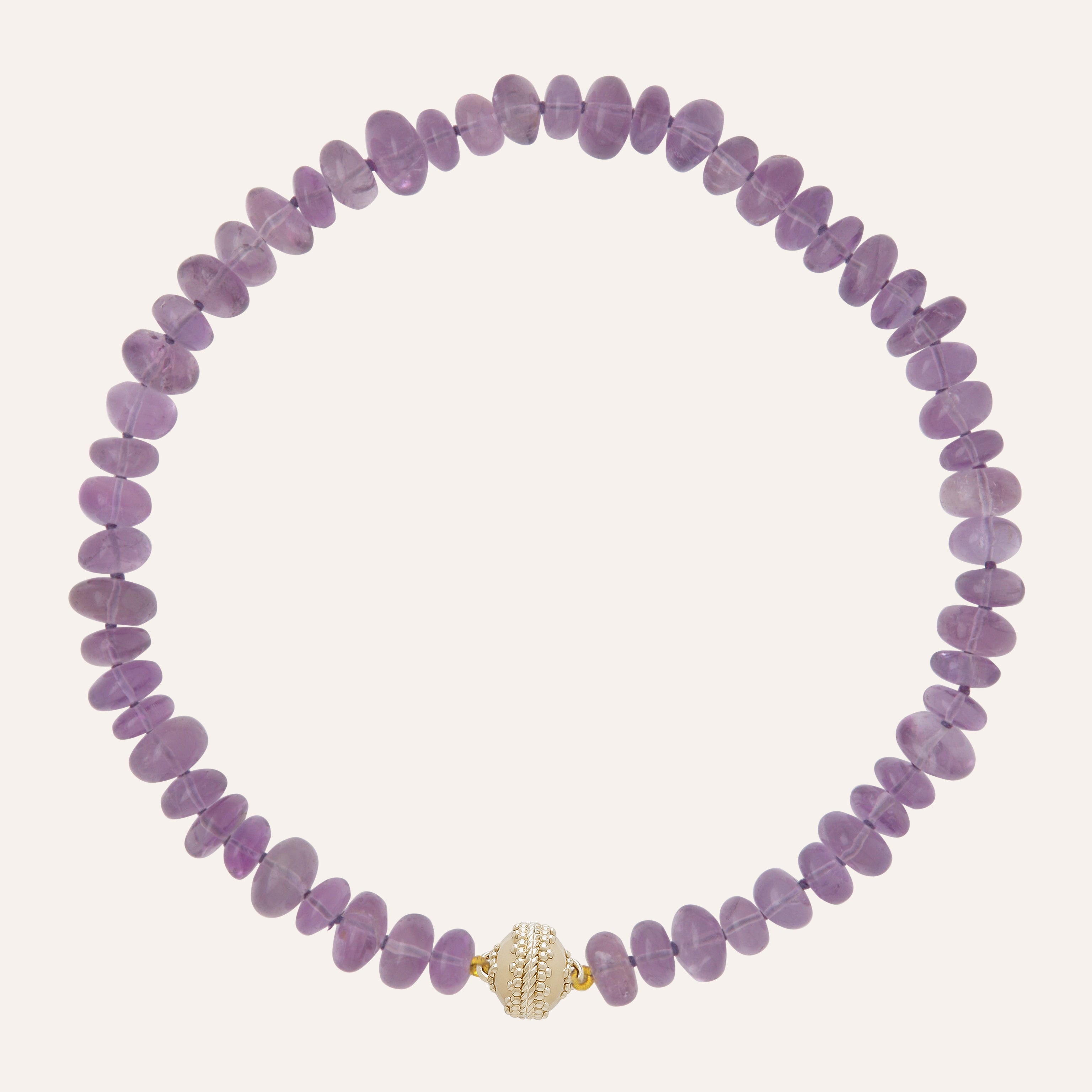 Amethyst Graduated Rondelle Necklace