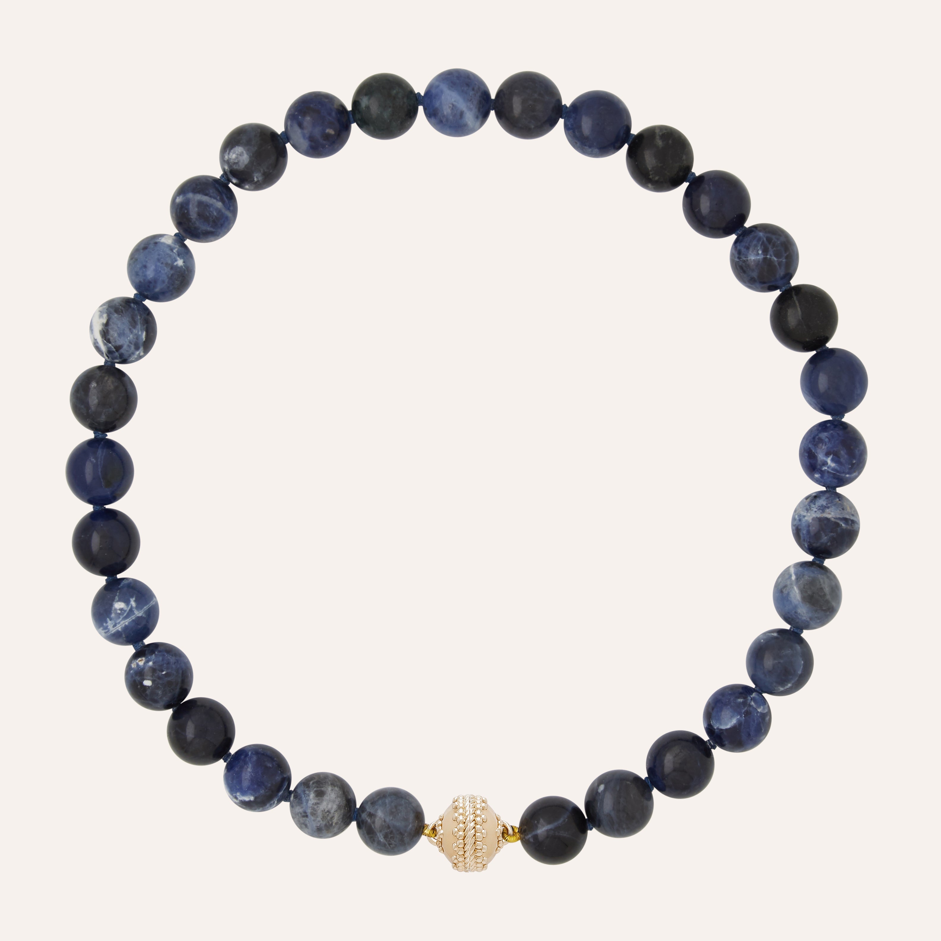 Victoire Blue Sodalite 12mm Necklace