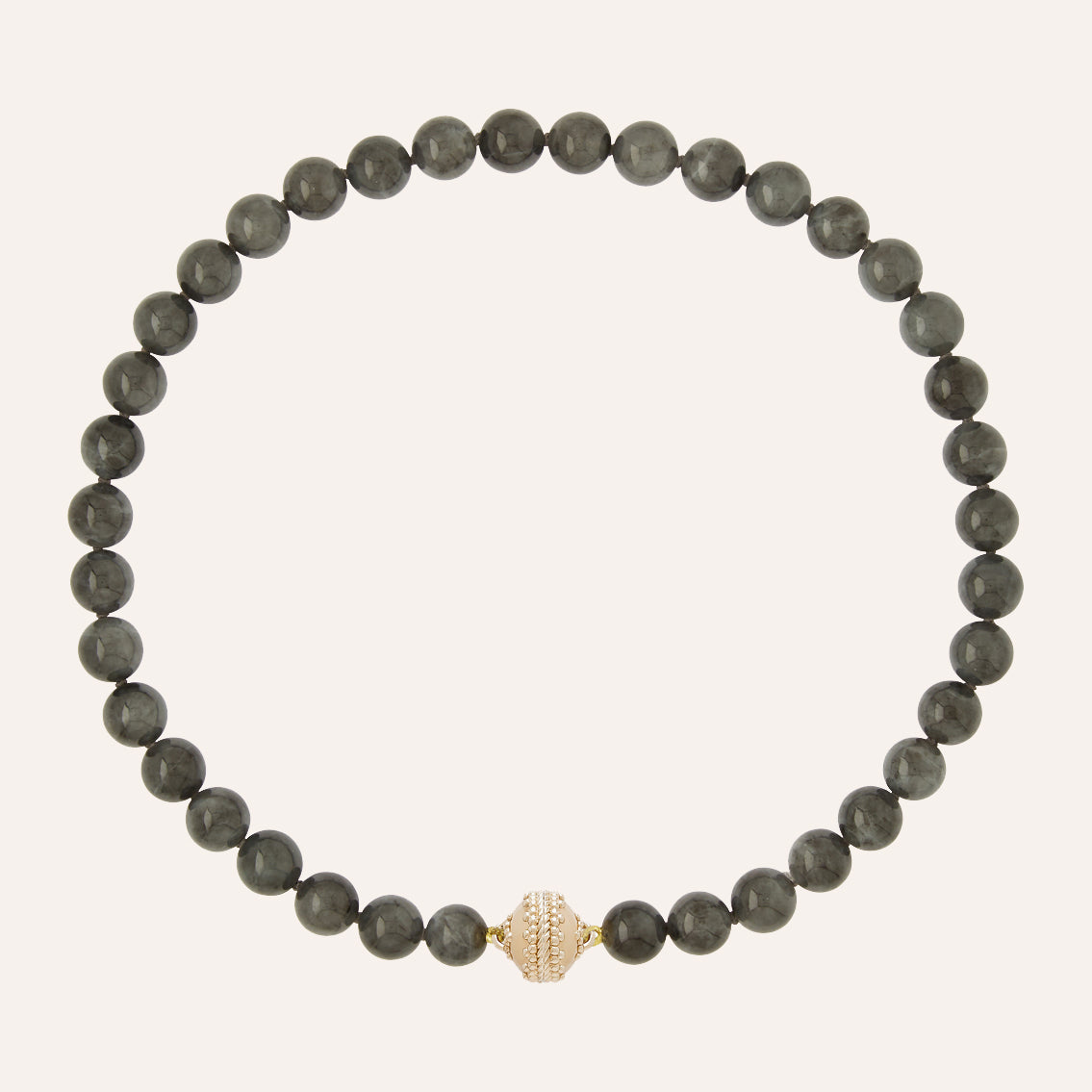 Victoire Black Jade 10mm Necklace