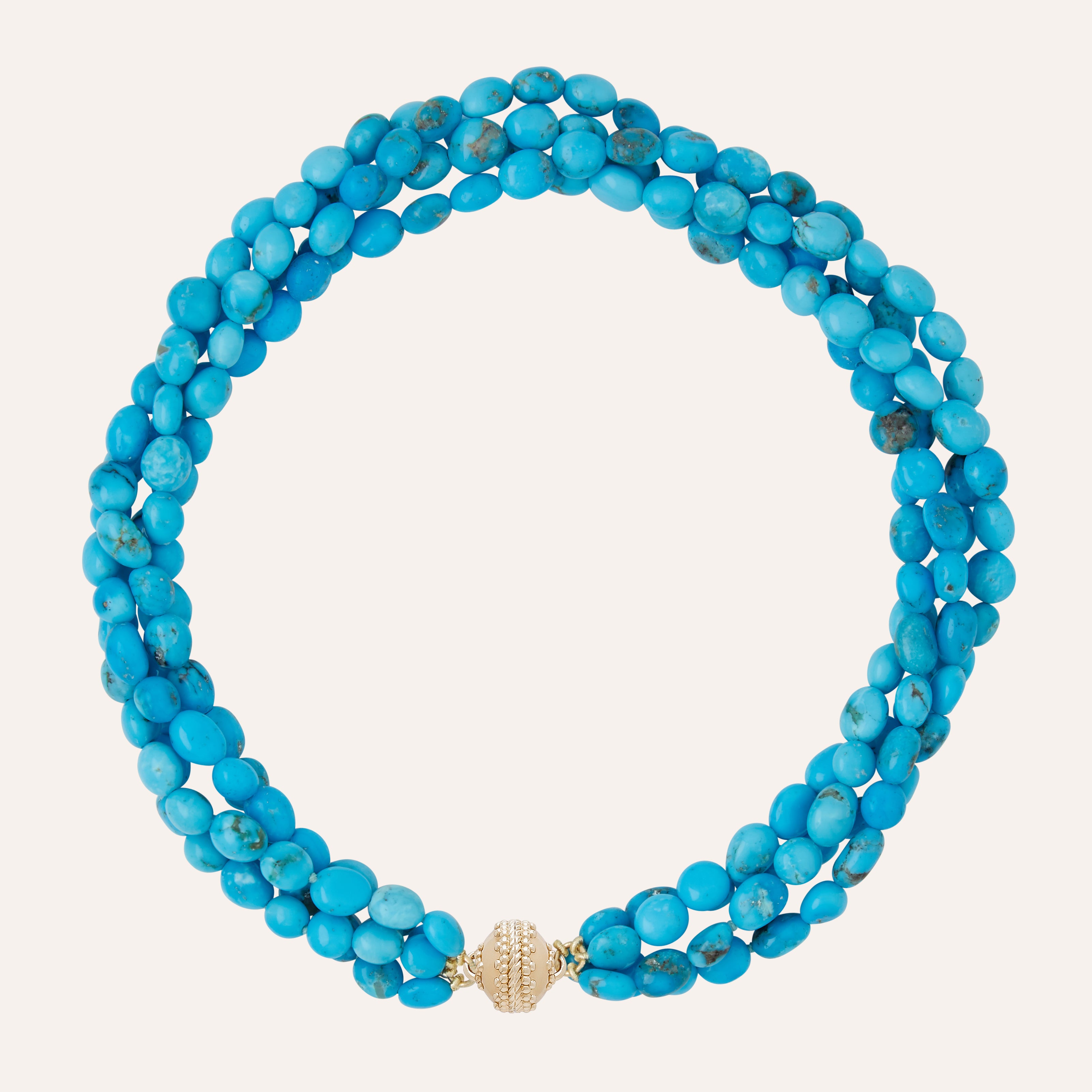 Helen Kingman Turquoise Multi-Strand Necklace