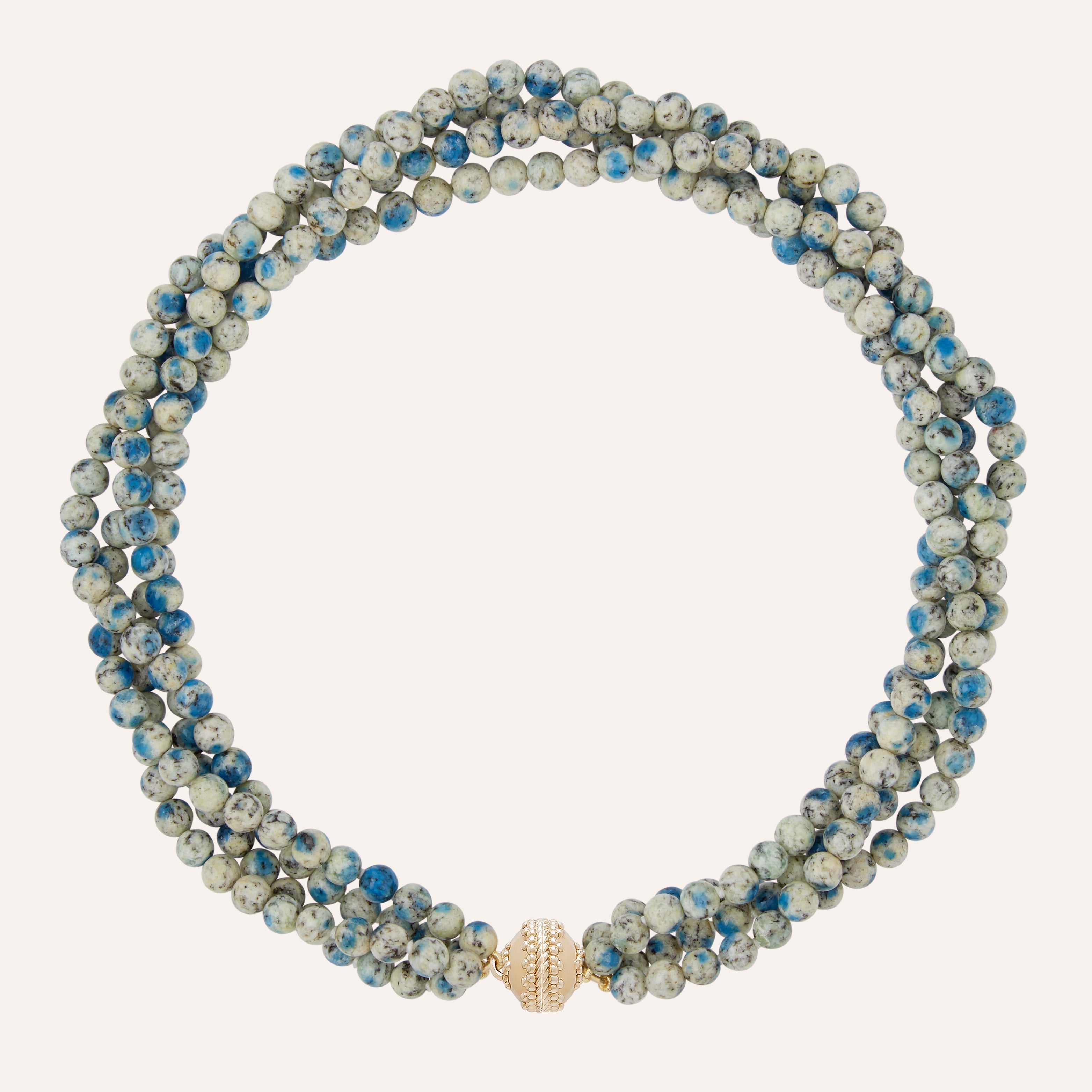 Victoire Blue Azurite 5mm Multi-Strand Necklace