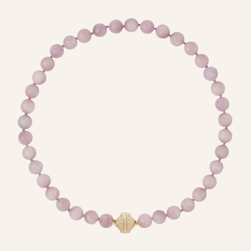 Victoire Pink Kunzite 10mm Necklace