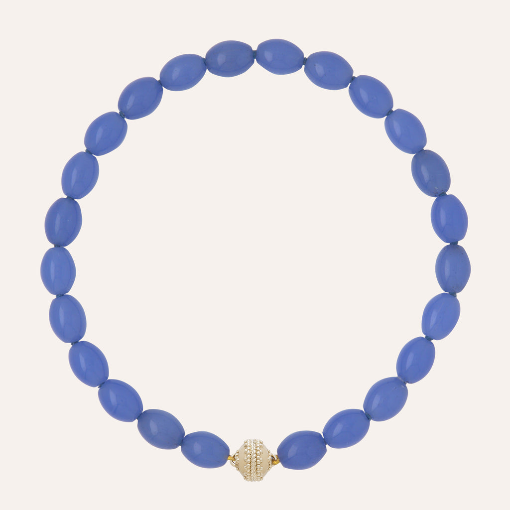 Helen Blue Czech Glass Necklace