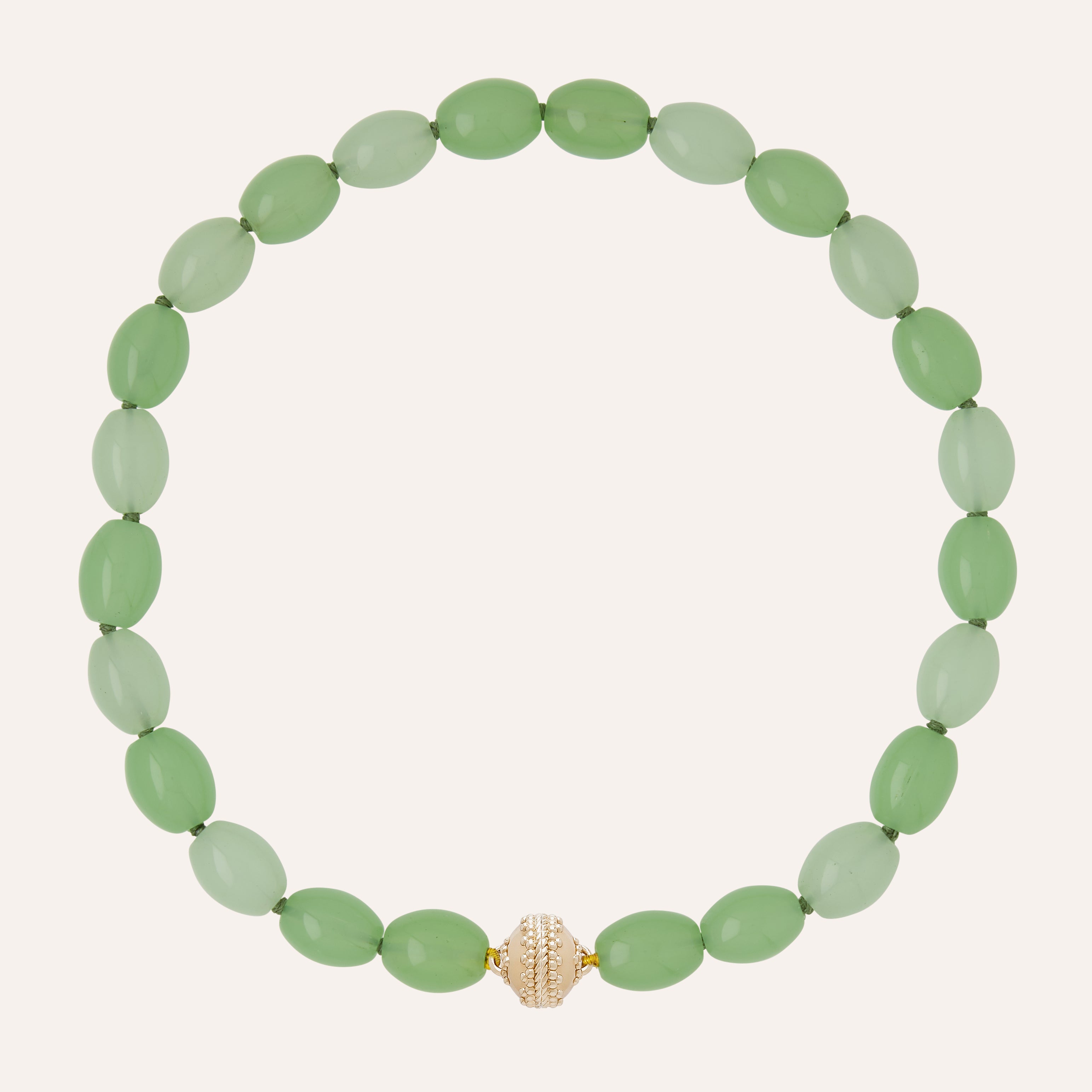 Helen Multi Green Czech Glass Necklace