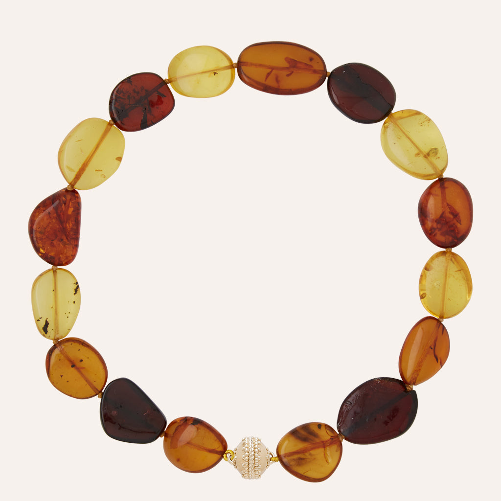 Helen Multi Colored Baltic Amber Necklace