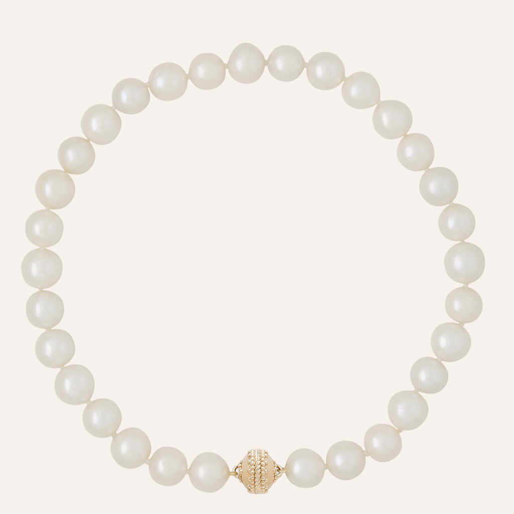 Freshwater White Potato Pearl 11-13mm Necklace
