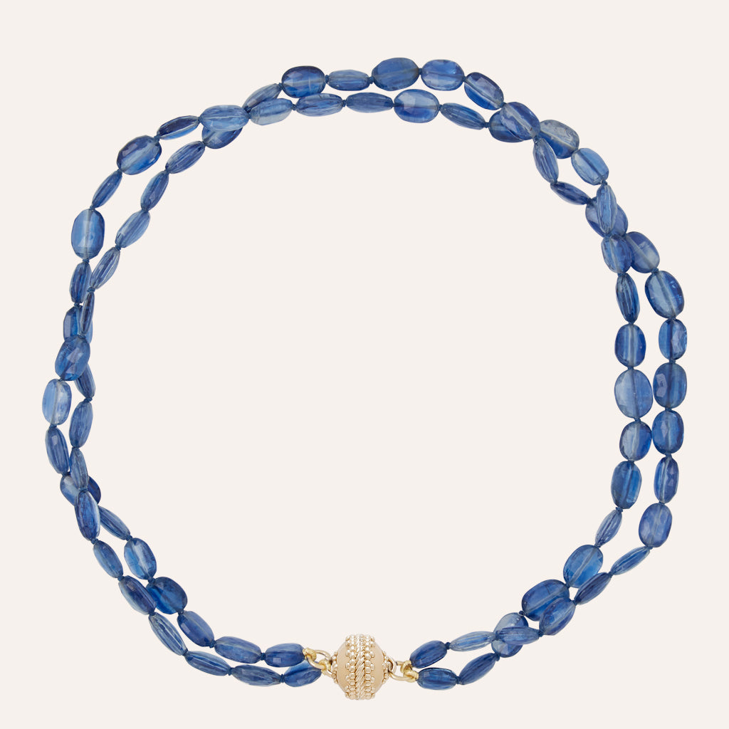 Nancy Kyanite Double Strand Necklace