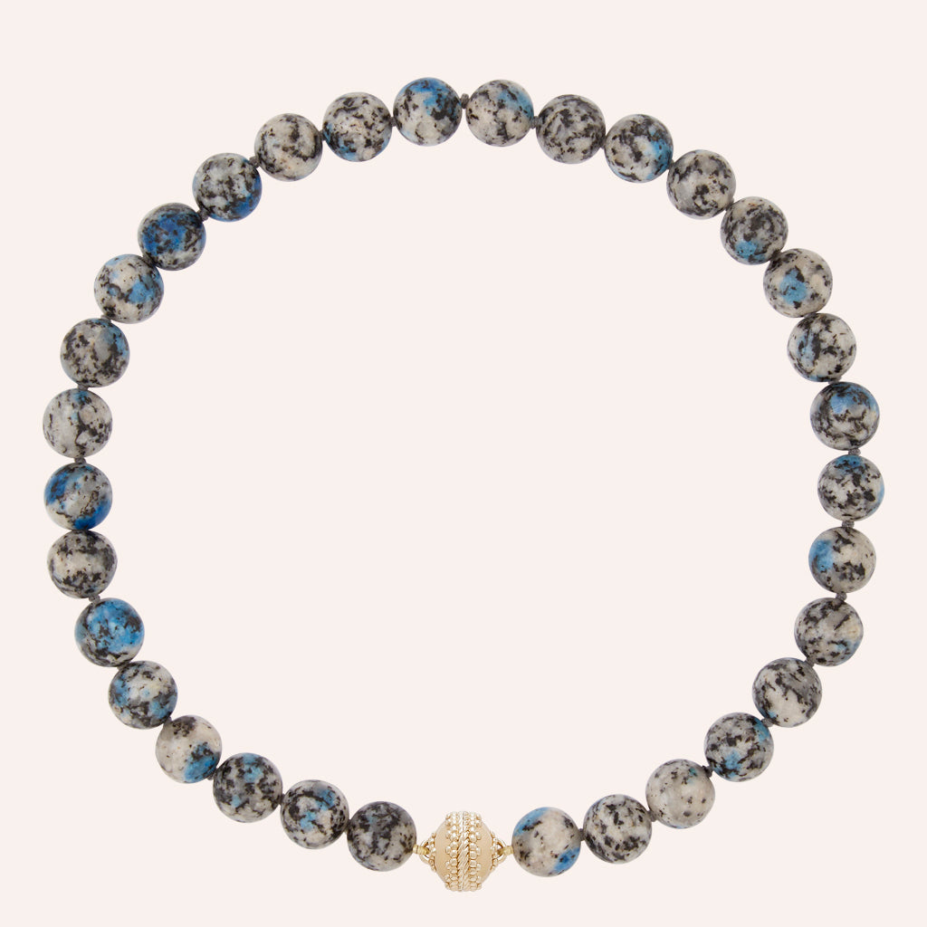 Victoire K2 Blue Azurite 12mm Necklace