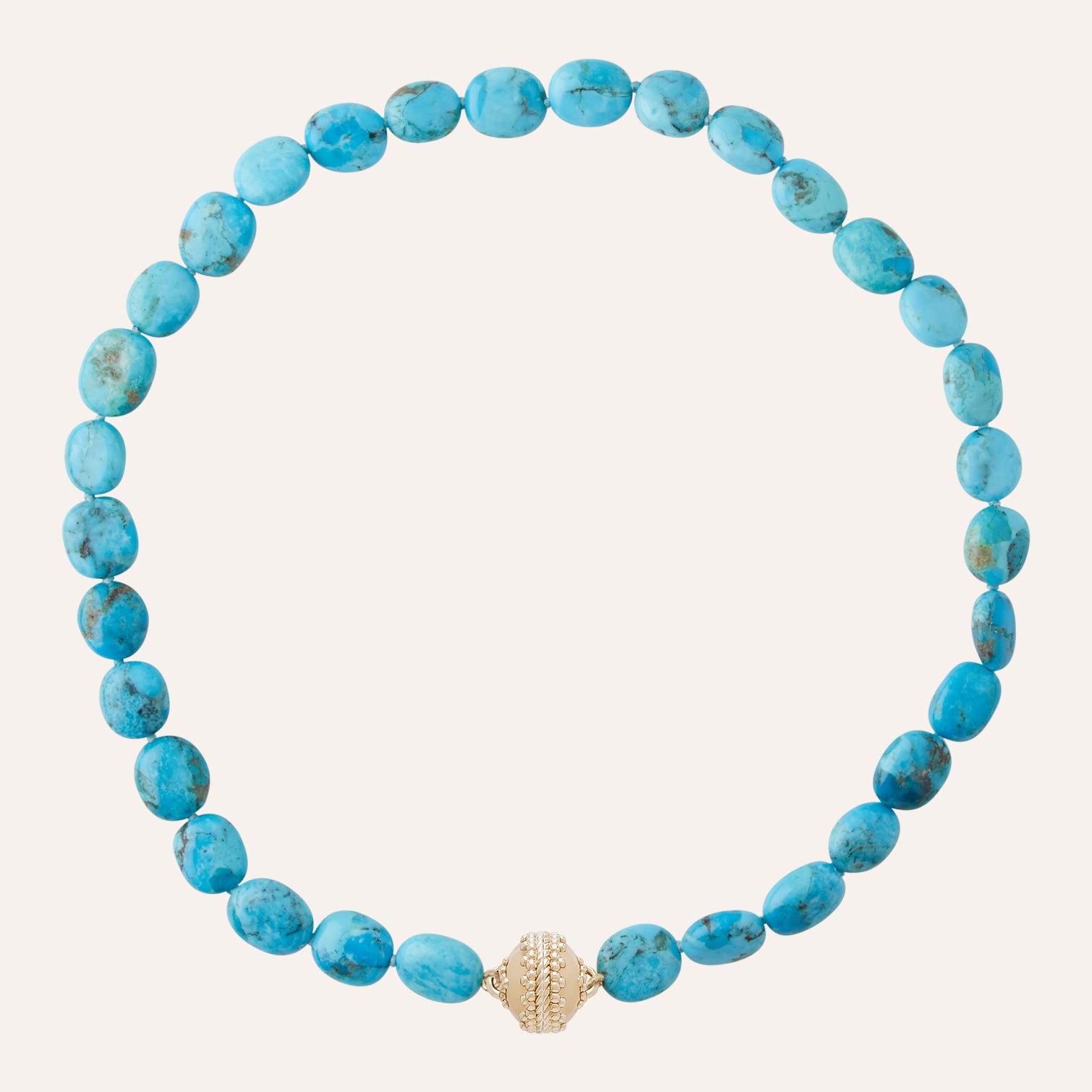 Kingman Turquoise Nugget Necklace