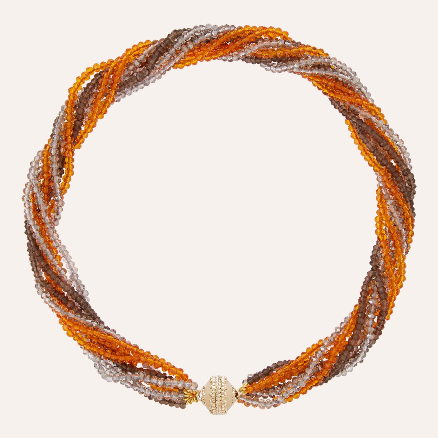 Sunset Haze Quartz Multi-Strand Necklace