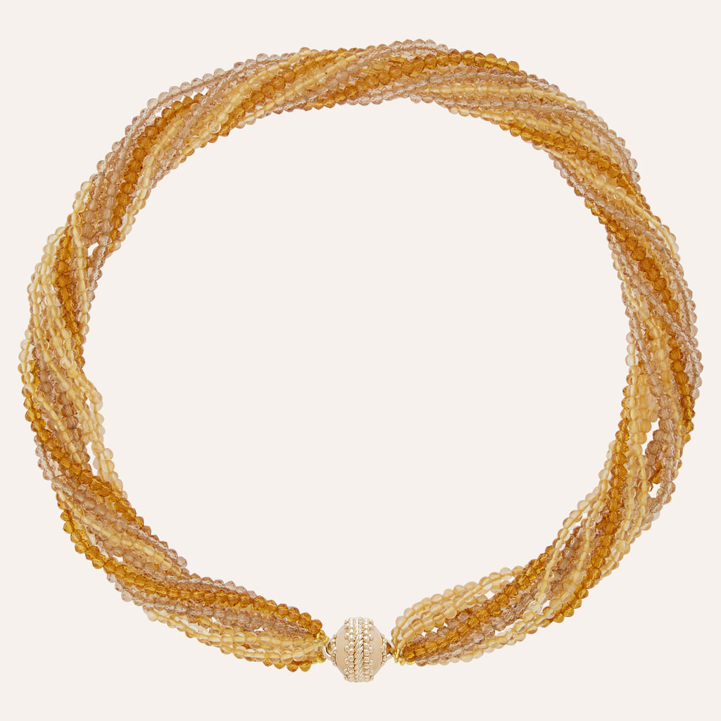 Multi-Color 'Harvest Moon' Multi-Strand Necklace