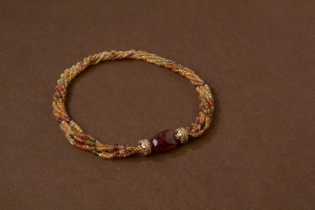 Candy Mulberry Large Tourmaline Centerpiece