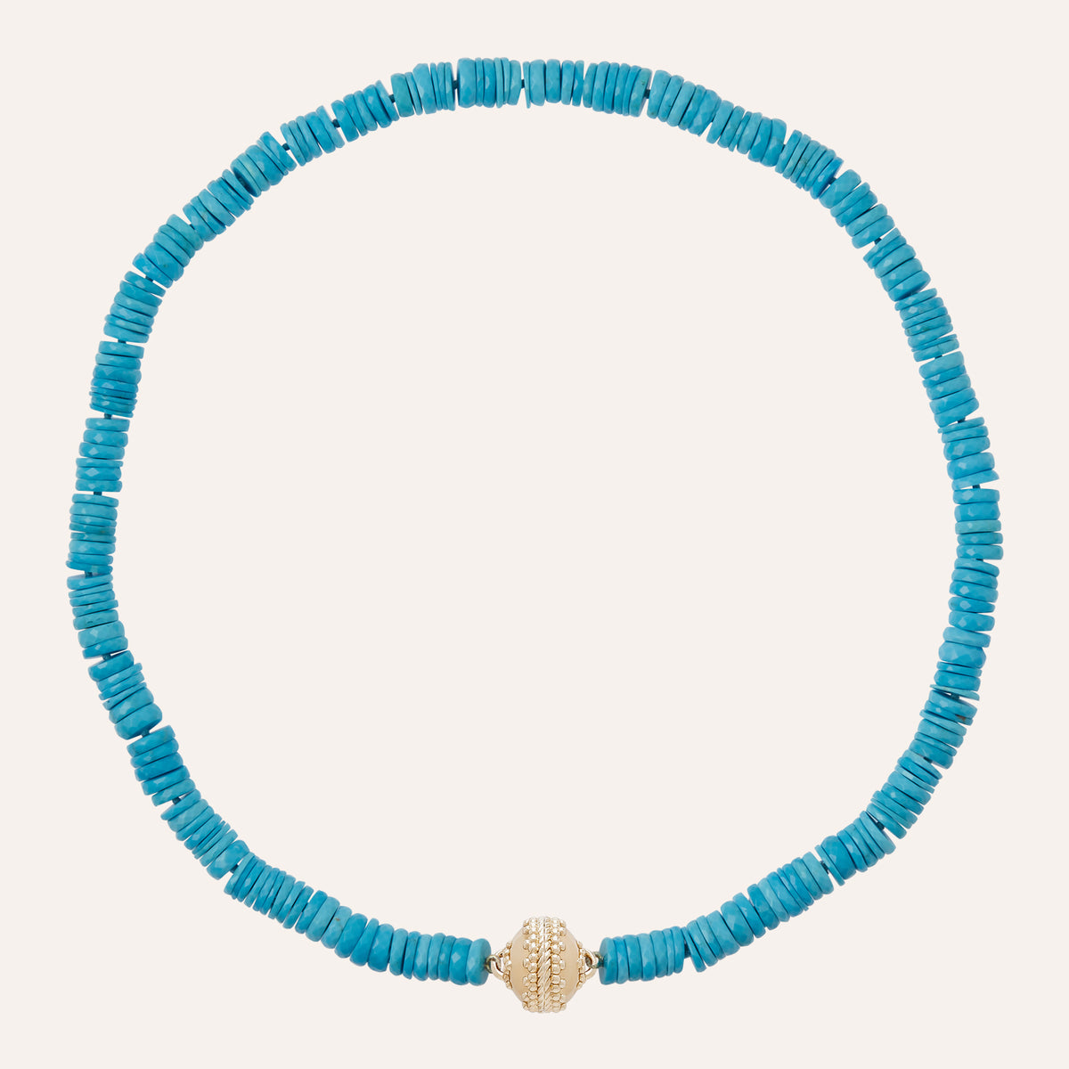Sleeping Beauty Turquoise Faceted Necklace