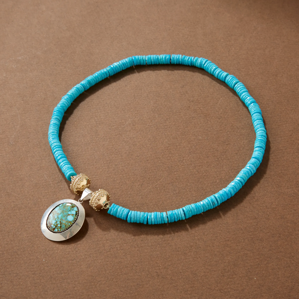 Sleeping Beauty Turquoise Faceted Necklace