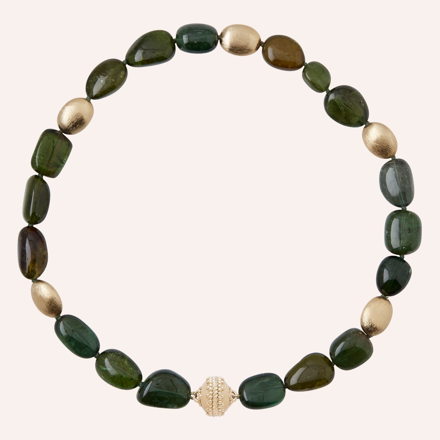 Gold Rush Green Tourmaline Necklace