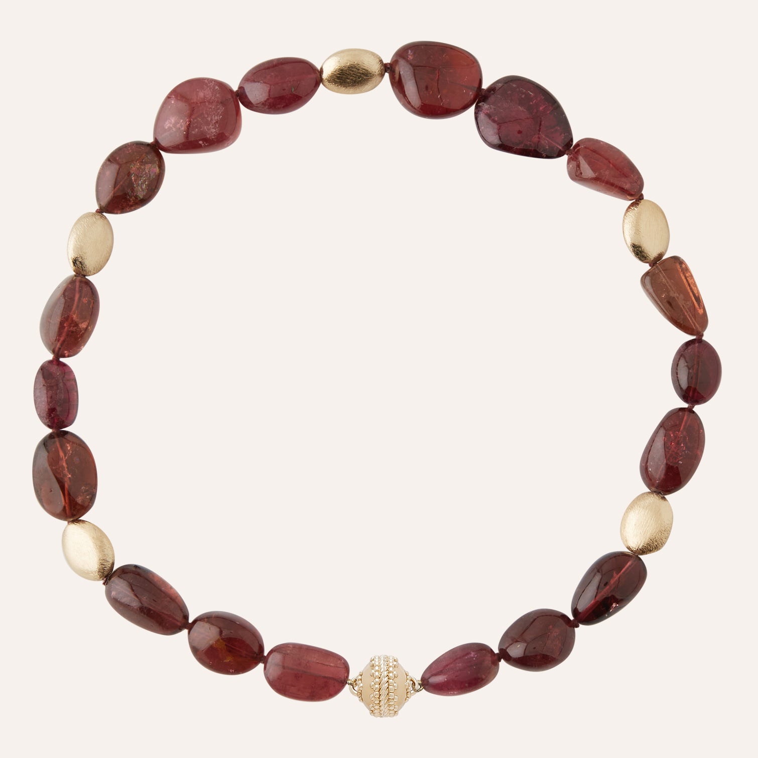 Gold Rush Ruby Tourmaline Necklace